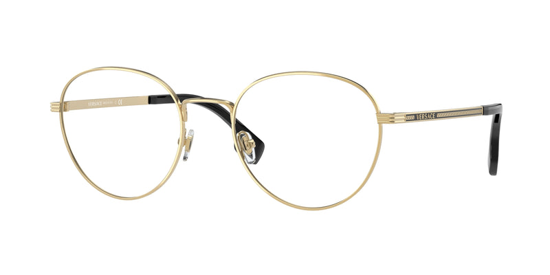 Versace VE1279 Phantos Eyeglasses 1002-Gold 53-145-20 - Color Map Gold
