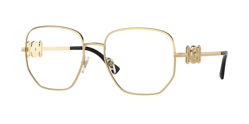 Versace VE1283 Irregular Eyeglasses 1002-Gold 54-145-18 - Color Map Gold