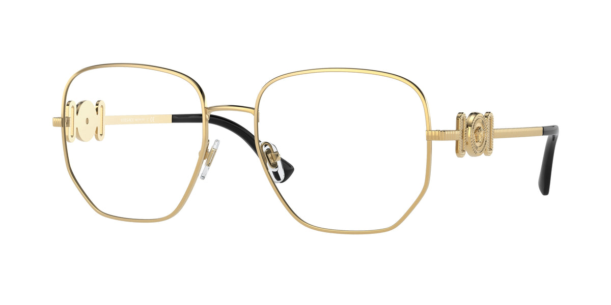 Versace VE1283 Irregular Eyeglasses 1002-Gold 54-145-18 - Color Map Gold