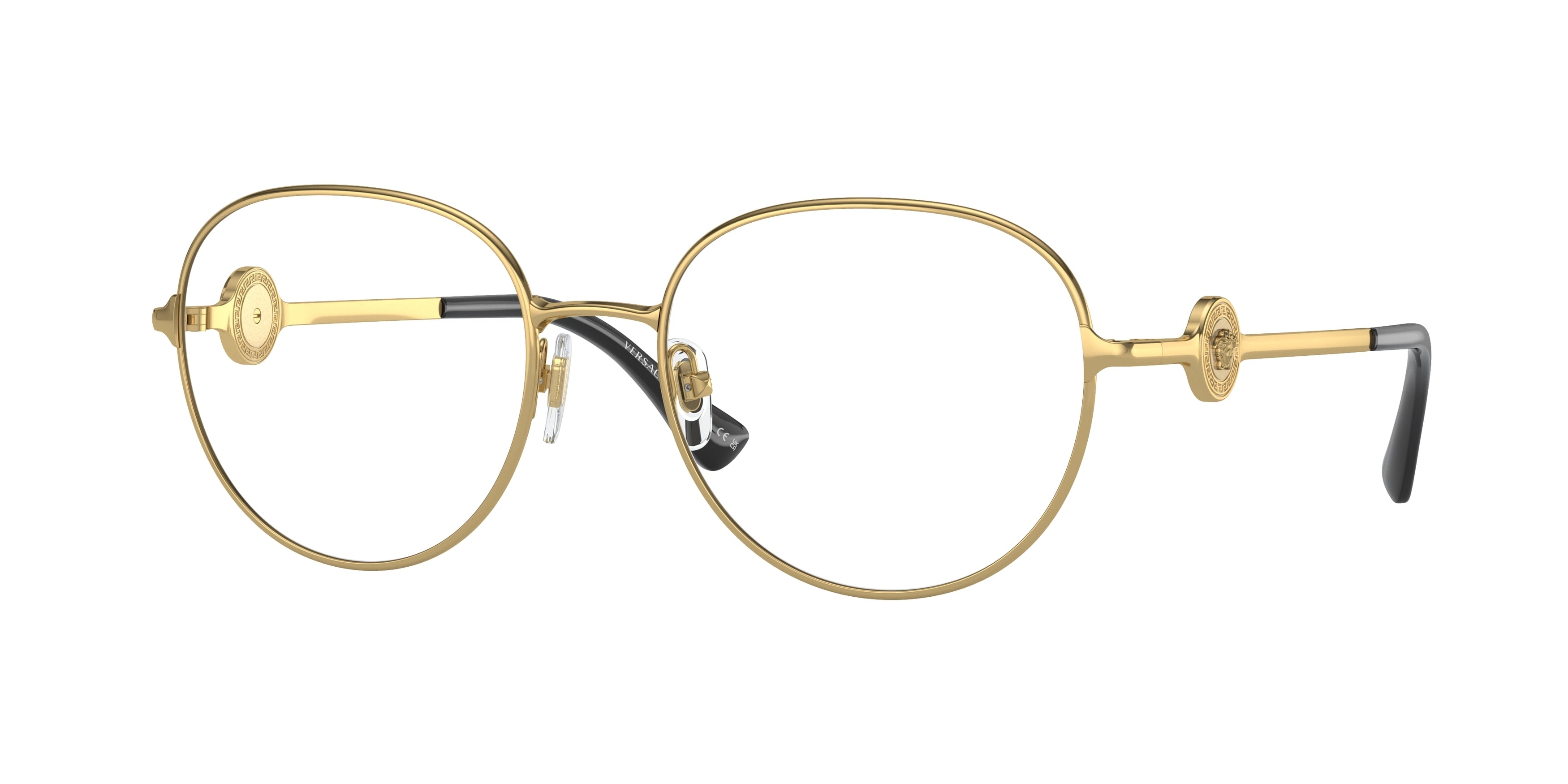 Versace VE1288 Oval Eyeglasses 1002-Gold 54-140-18 - Color Map Gold