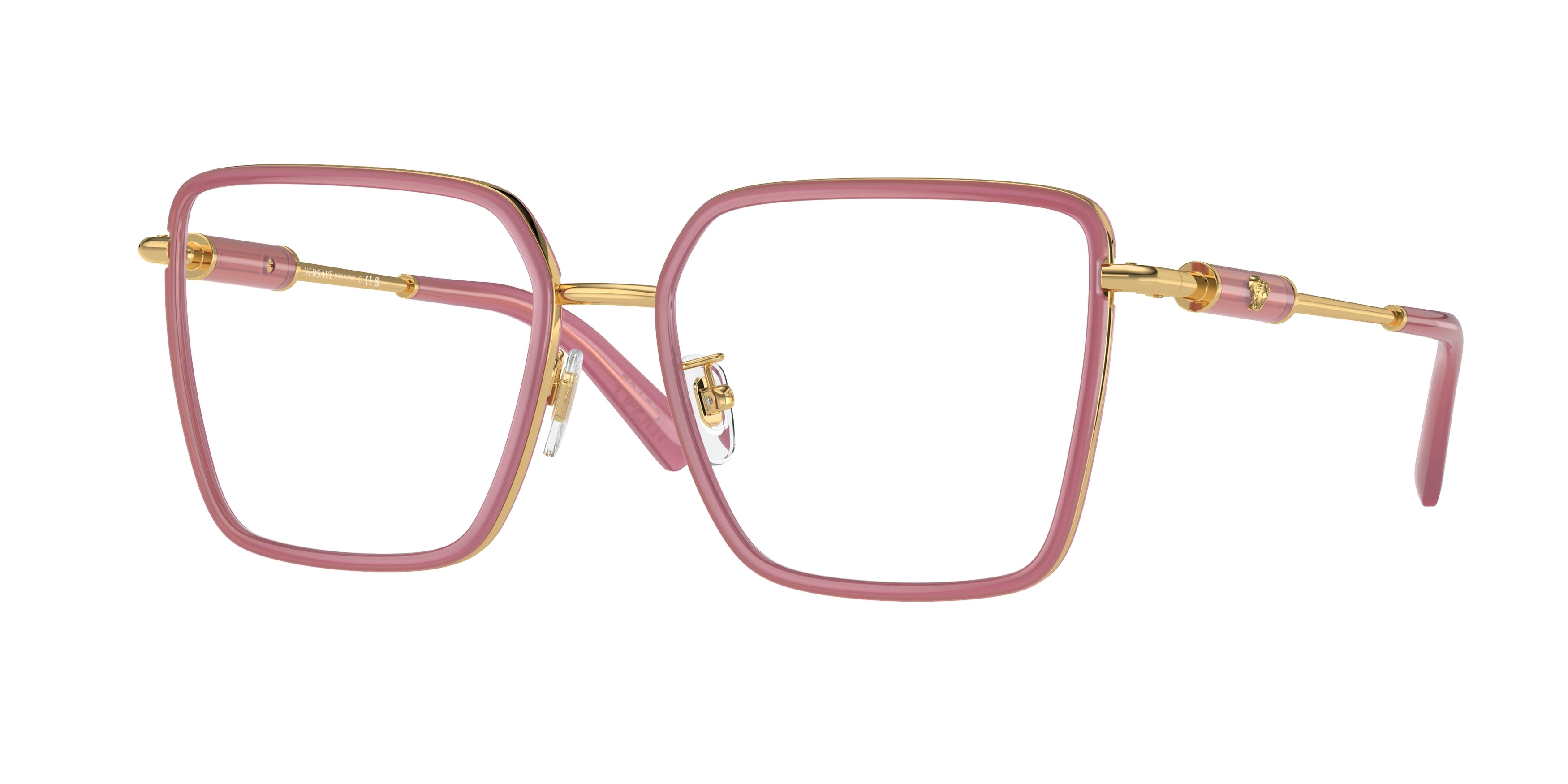 Versace VE1294D Butterfly Eyeglasses 1510-Opal Bordeaux 55-140-17 - Color Map Red