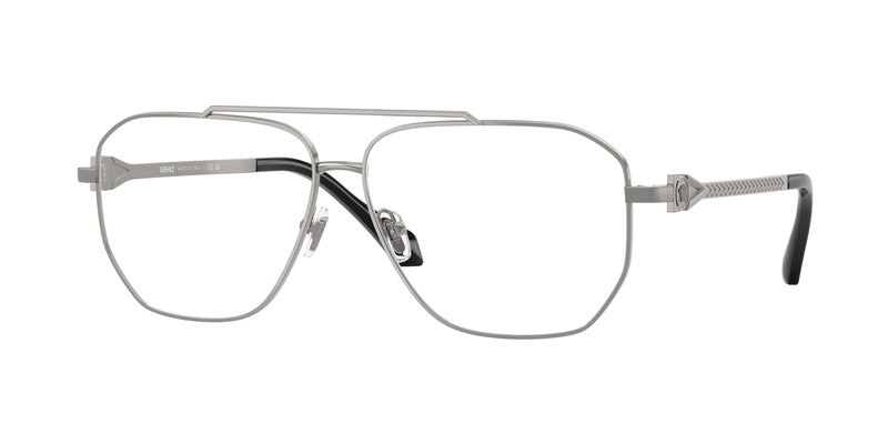 Versace VE1307 Square Eyeglasses 1001-Gunmetal 59-140-12 - Color Map Grey