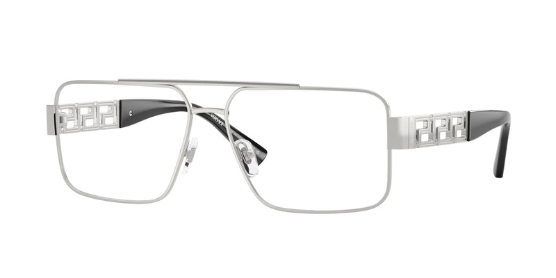 Versace VE1308 Pillow Eyeglasses 1001-Silver 58-145-14 - Color Map Silver