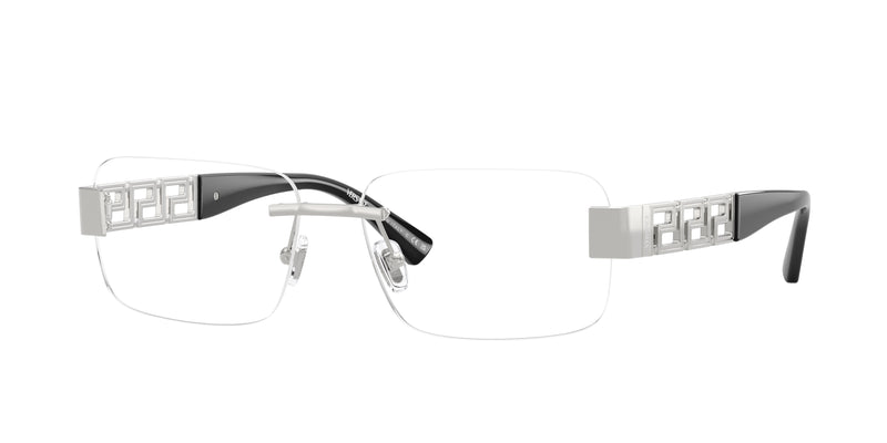 Versace VE1310 Pillow Eyeglasses 1001-Silver 56-145-15 - Color Map Silver