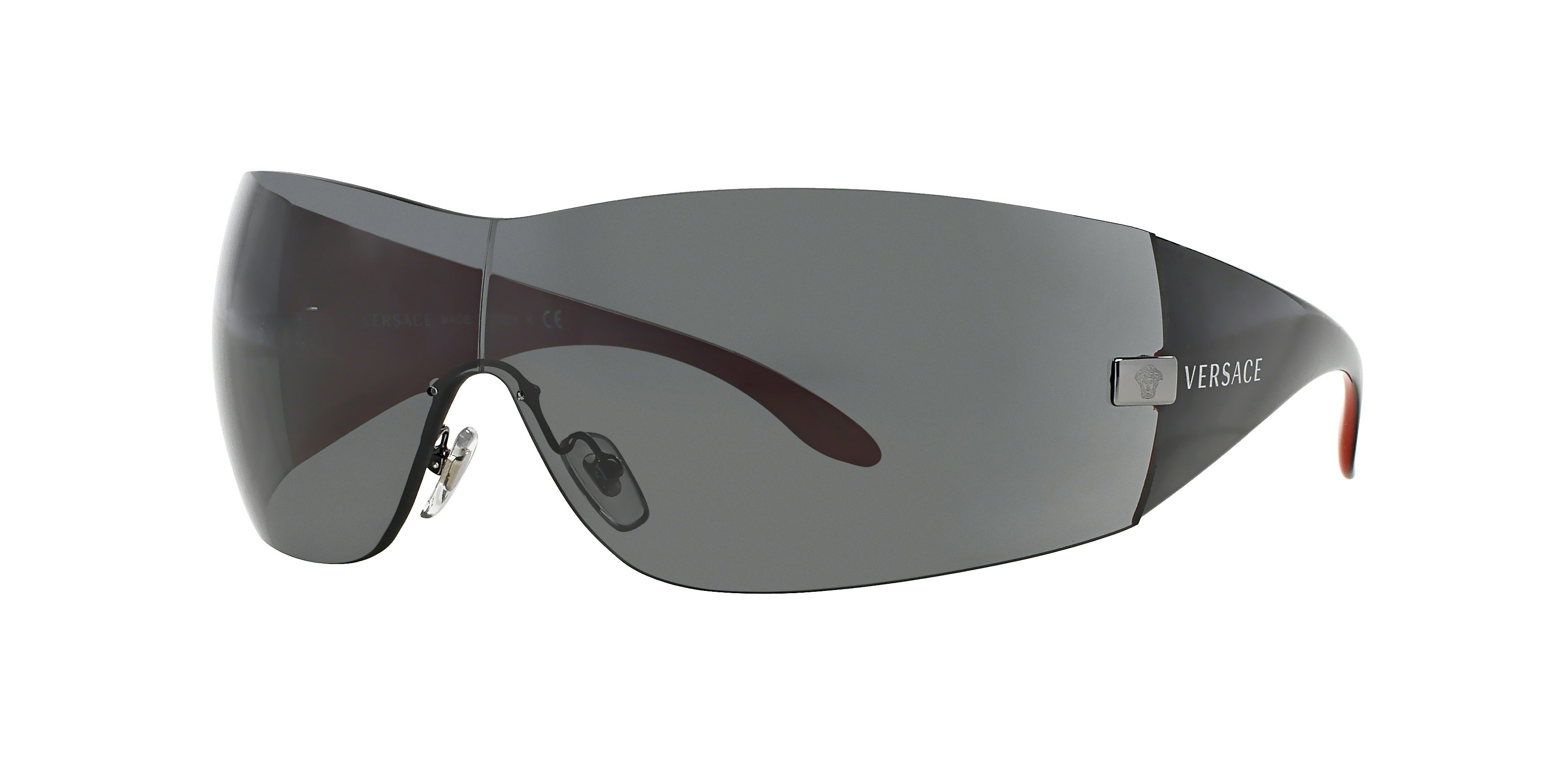 Versace VE2054 Square Sunglasses 100187-Gunmetal 41-115-141 - Color Map Grey