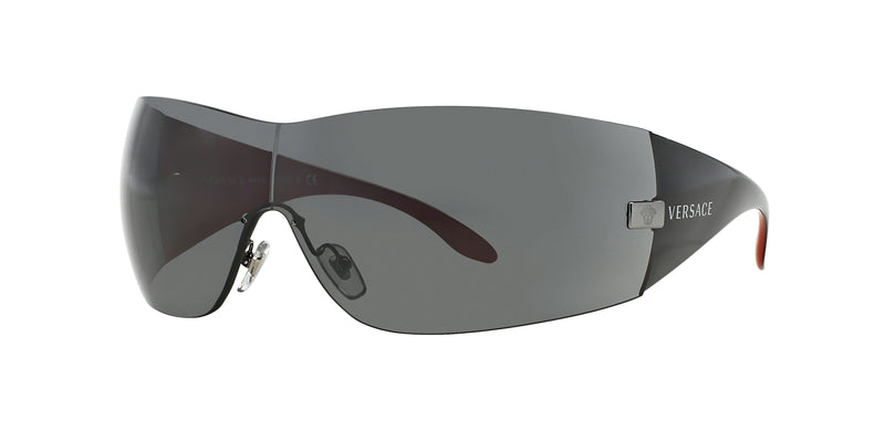 Versace VE2054 Square Sunglasses 100187-Gunmetal 41-115-141 - Color Map Grey