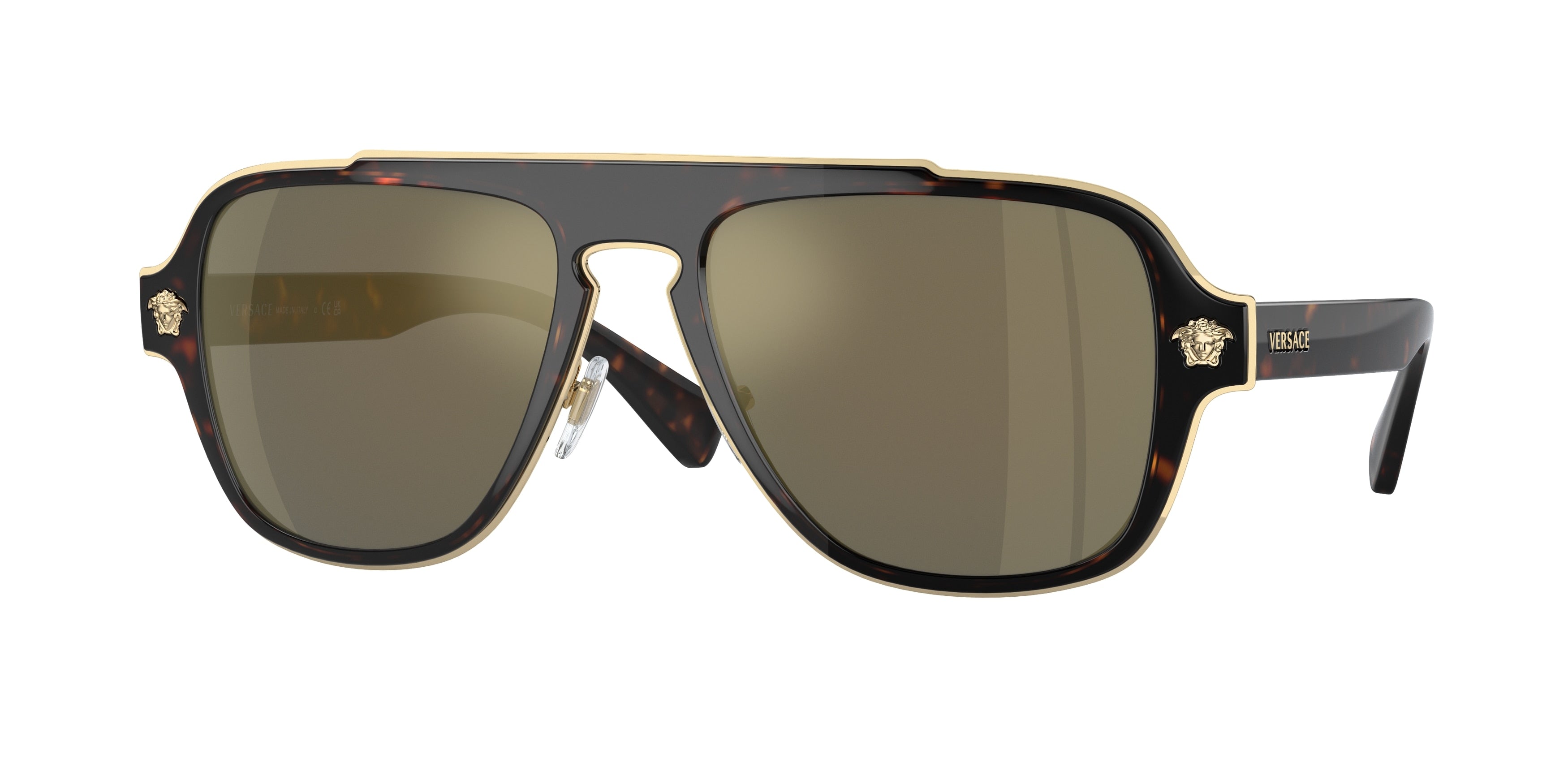 Versace VE2199 Irregular Sunglasses 12524T-Havana 56-145-18 - Color Map Tortoise