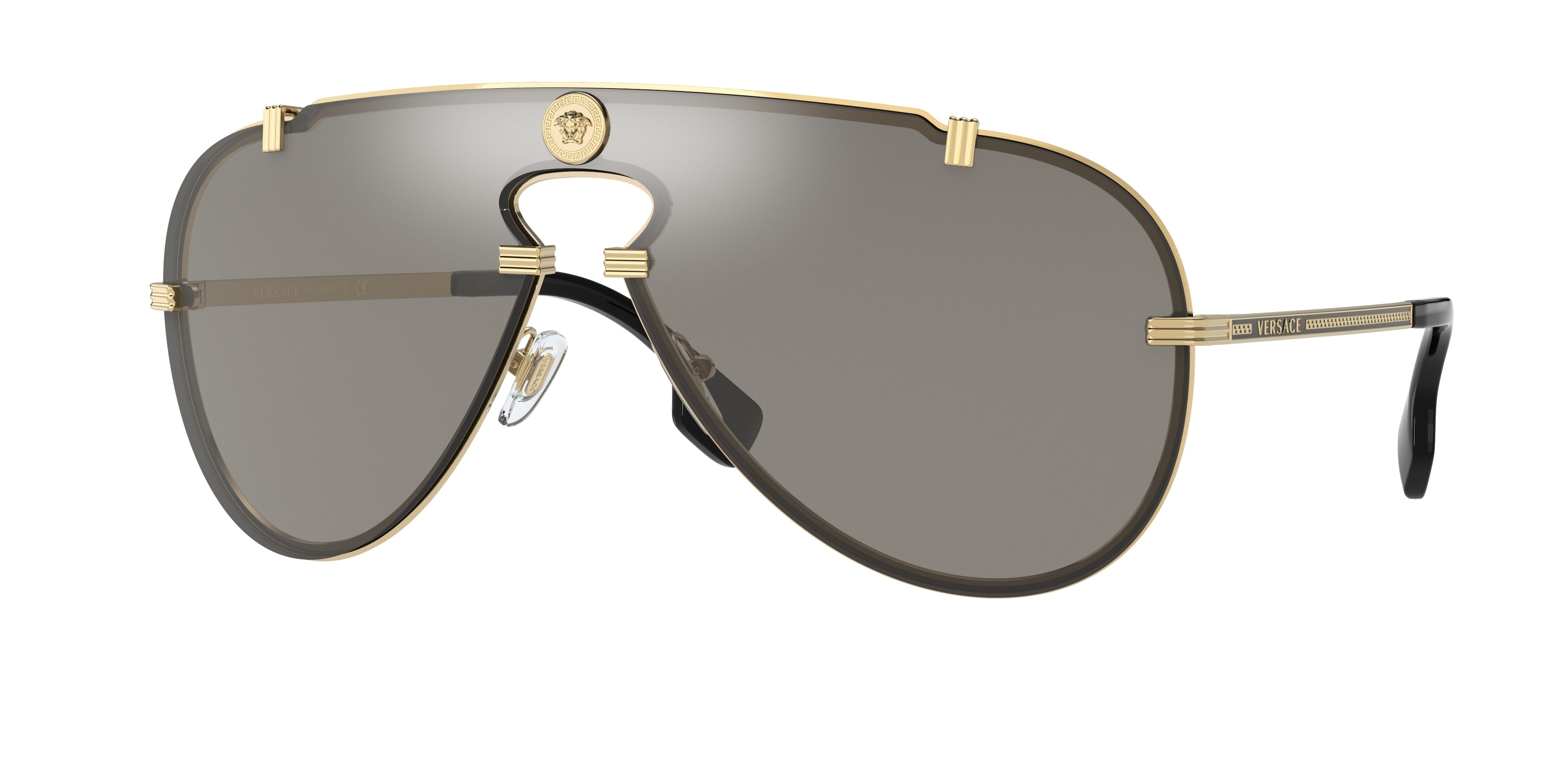Versace VE2243 Pilot Sunglasses 10026G-Gold 0-140-143 - Color Map Gold