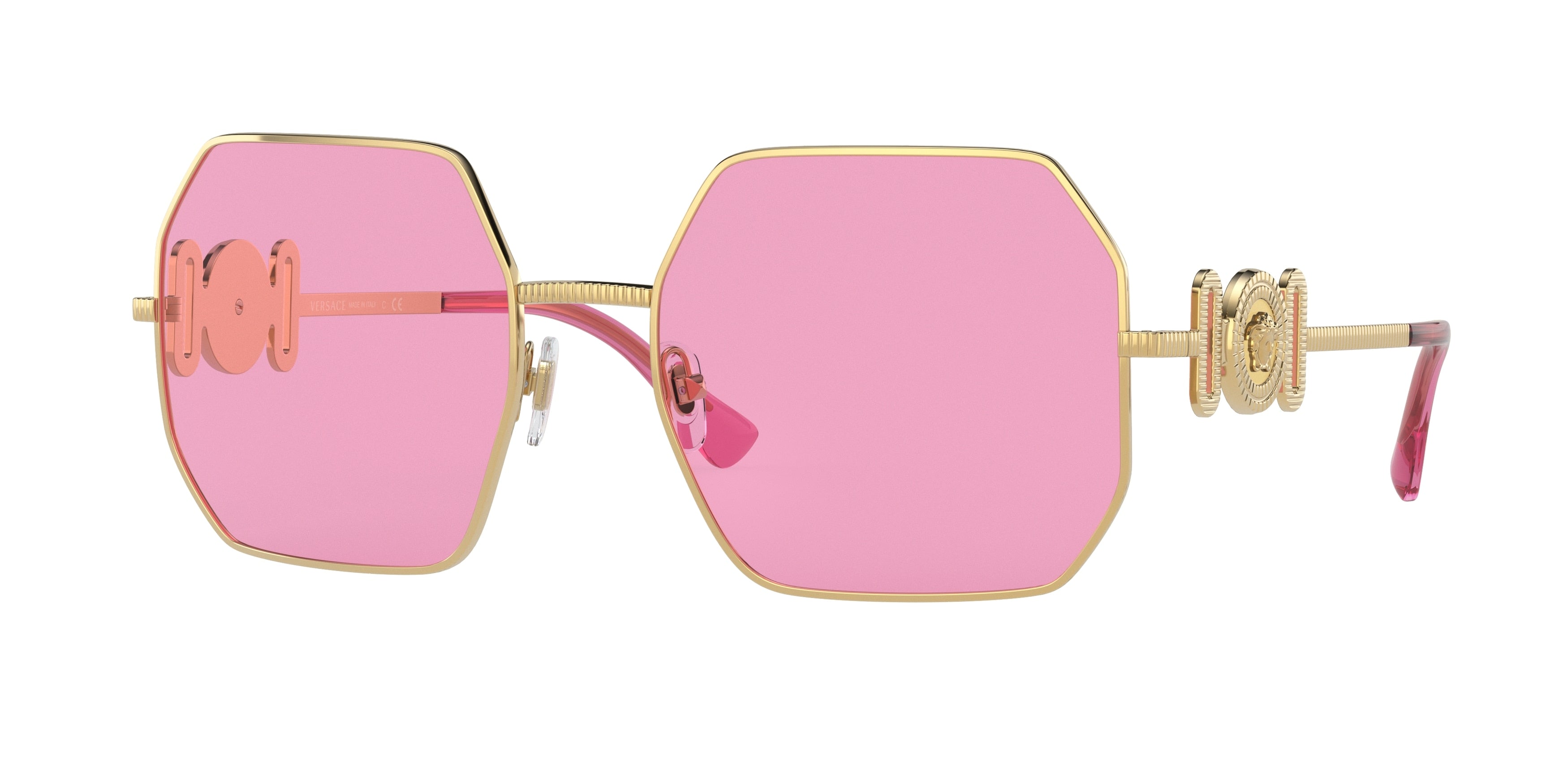 Versace VE2248 Irregular Sunglasses 1002/5-Gold 58-145-19 - Color Map Gold