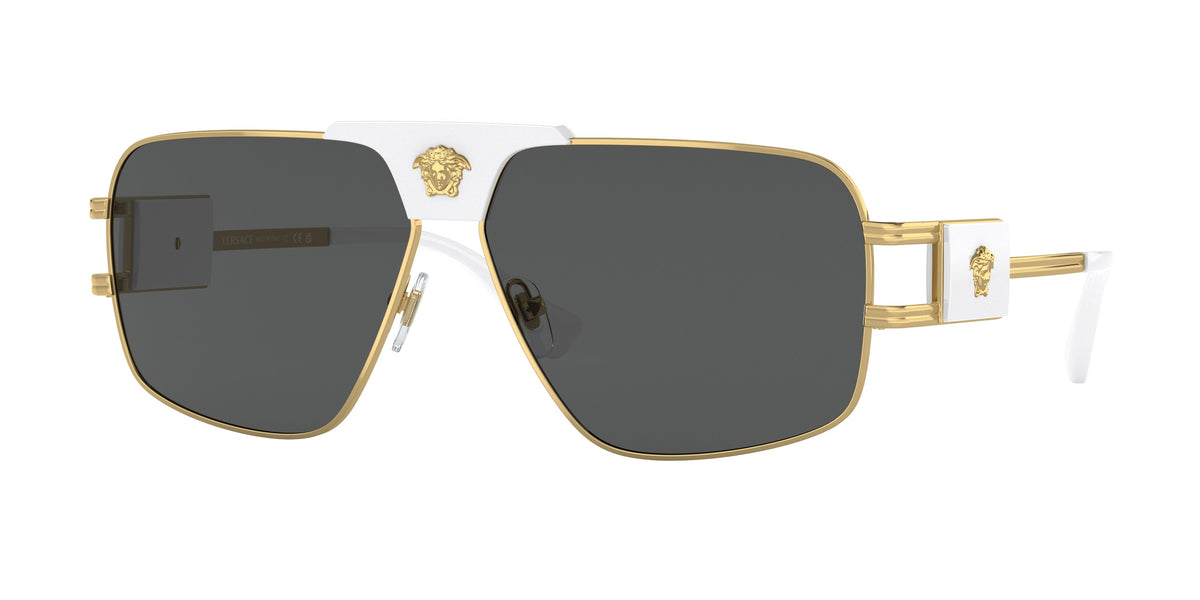 Versace VE2251 Pillow Sunglasses 147187-Gold 63-145-12 - Color Map Gold