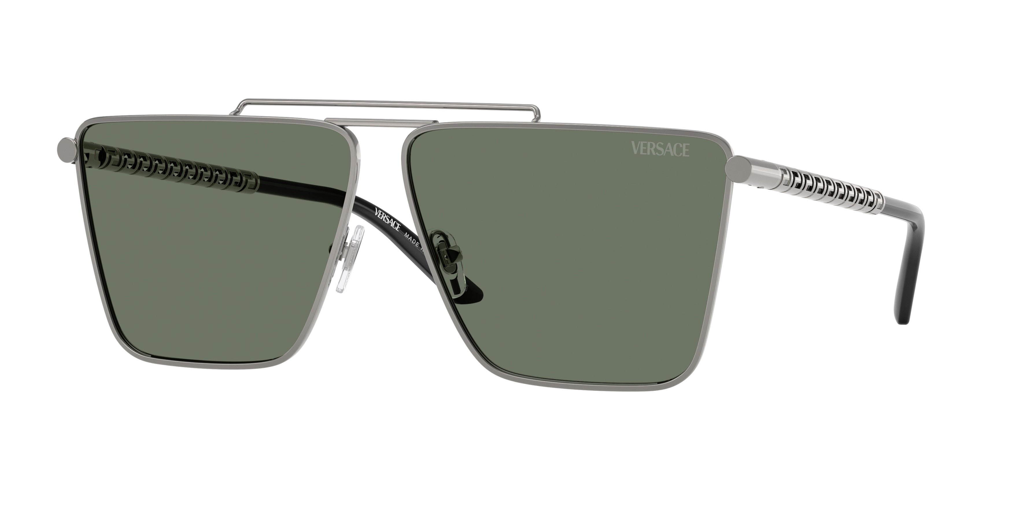 Versace VE2266 Pillow Sunglasses 10013H-Gunmetal 64-145-11 - Color Map Grey