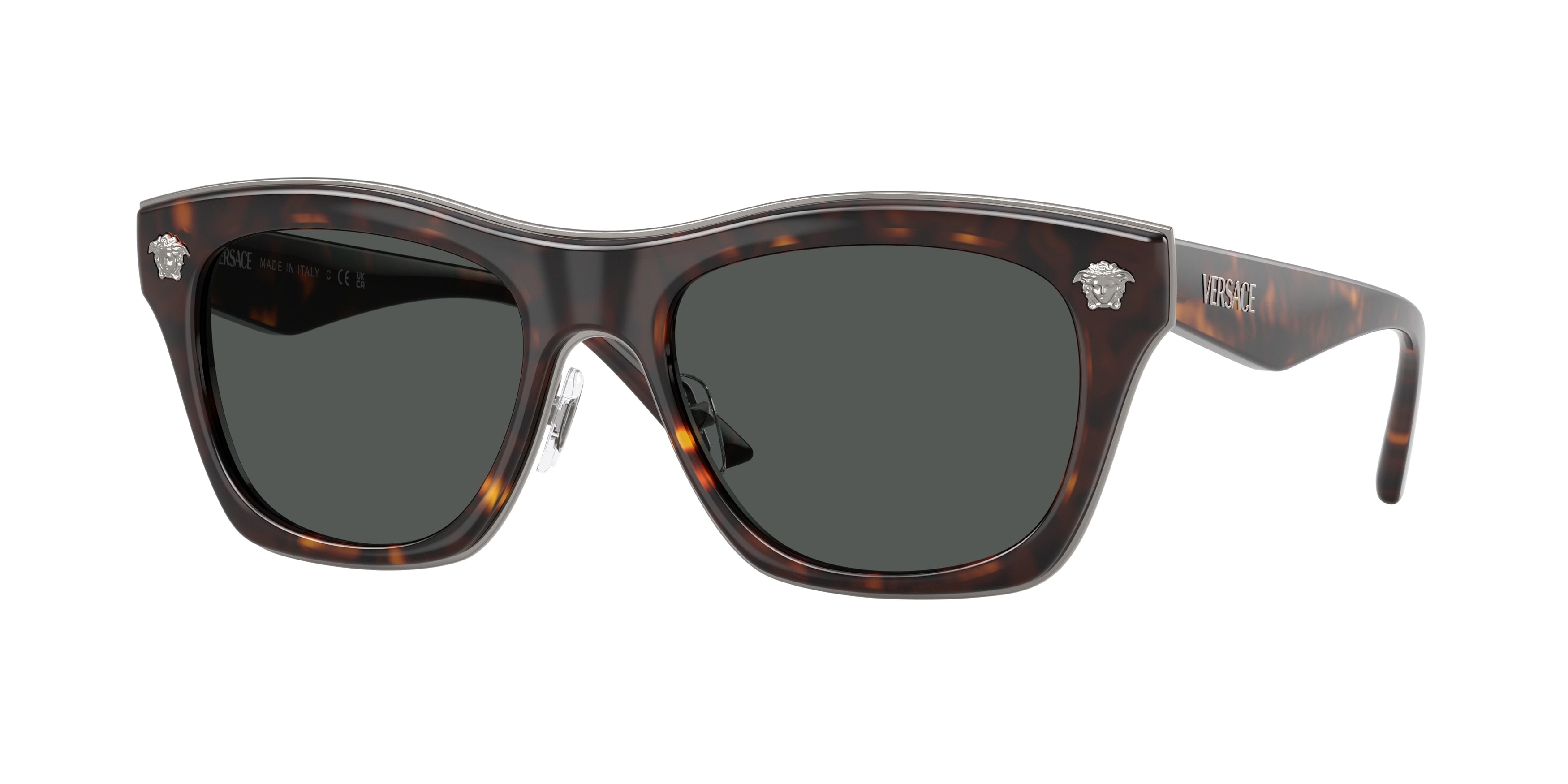 Versace VE2272 Square Sunglasses 108/87-Havana 53-145-18 - Color Map Tortoise