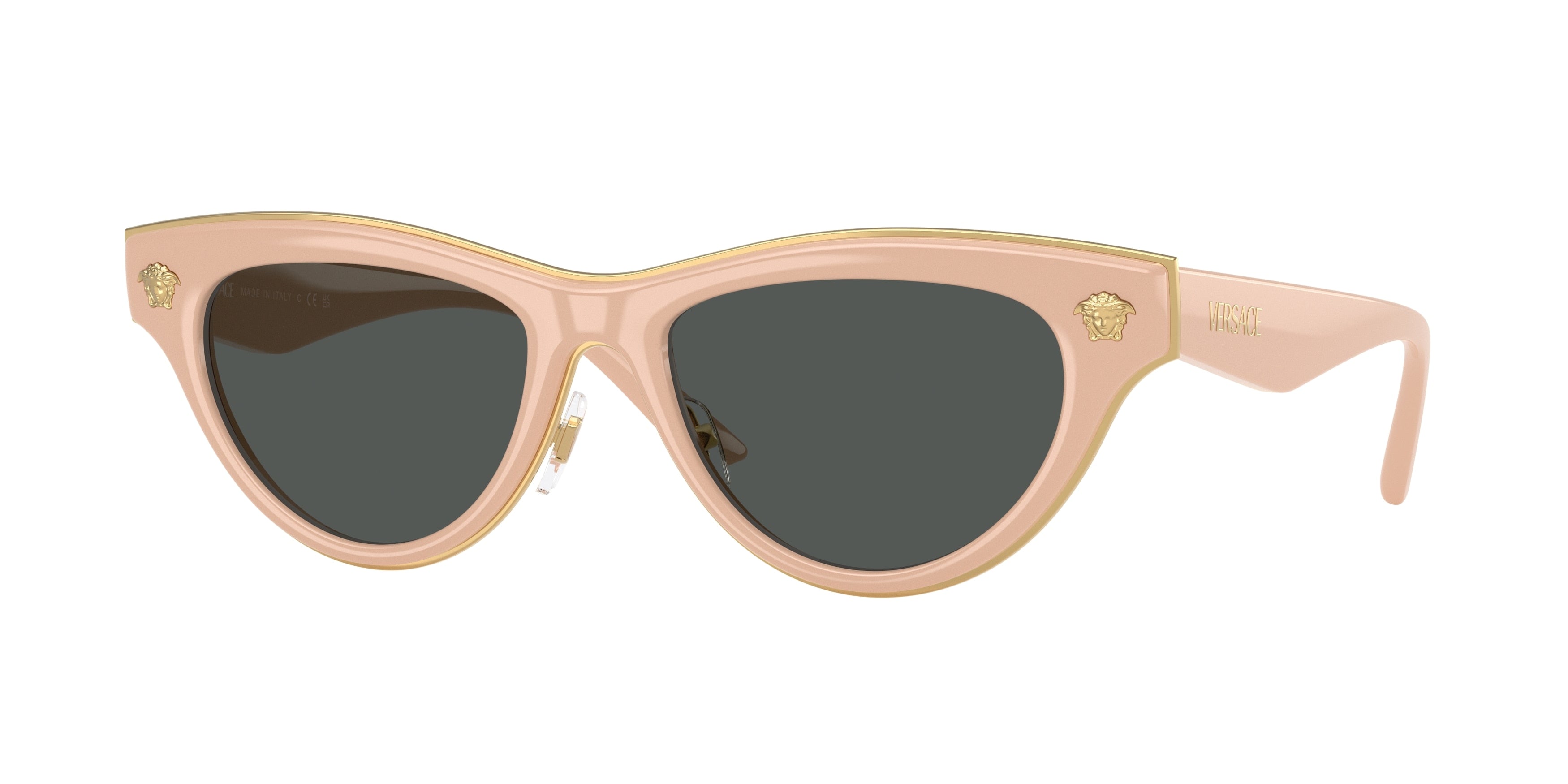 Versace VE2273 Cat Eye Sunglasses 549487-Nude 52-145-17 - Color Map Pink