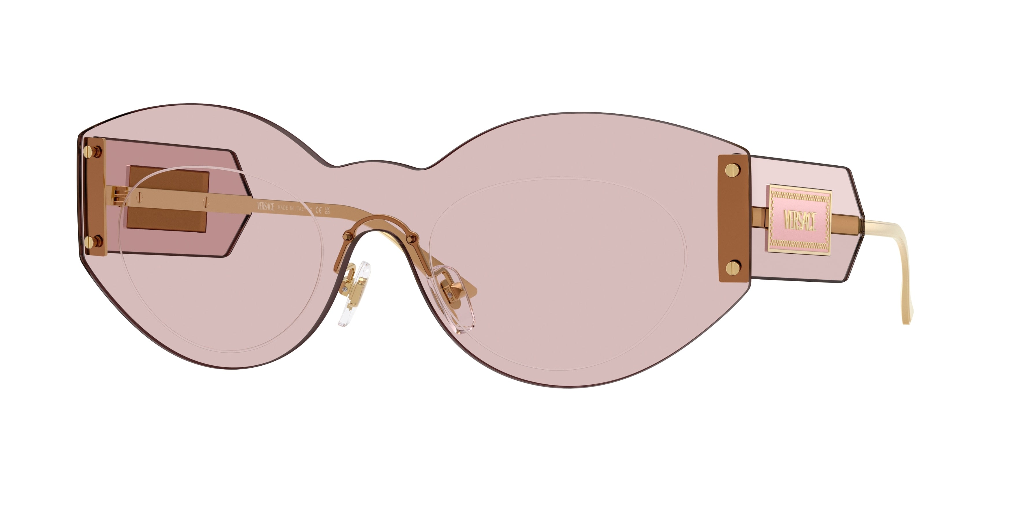 Versace VE2276 Irregular Sunglasses  1002/5-Pink 0-140-144 - Color Map Pink