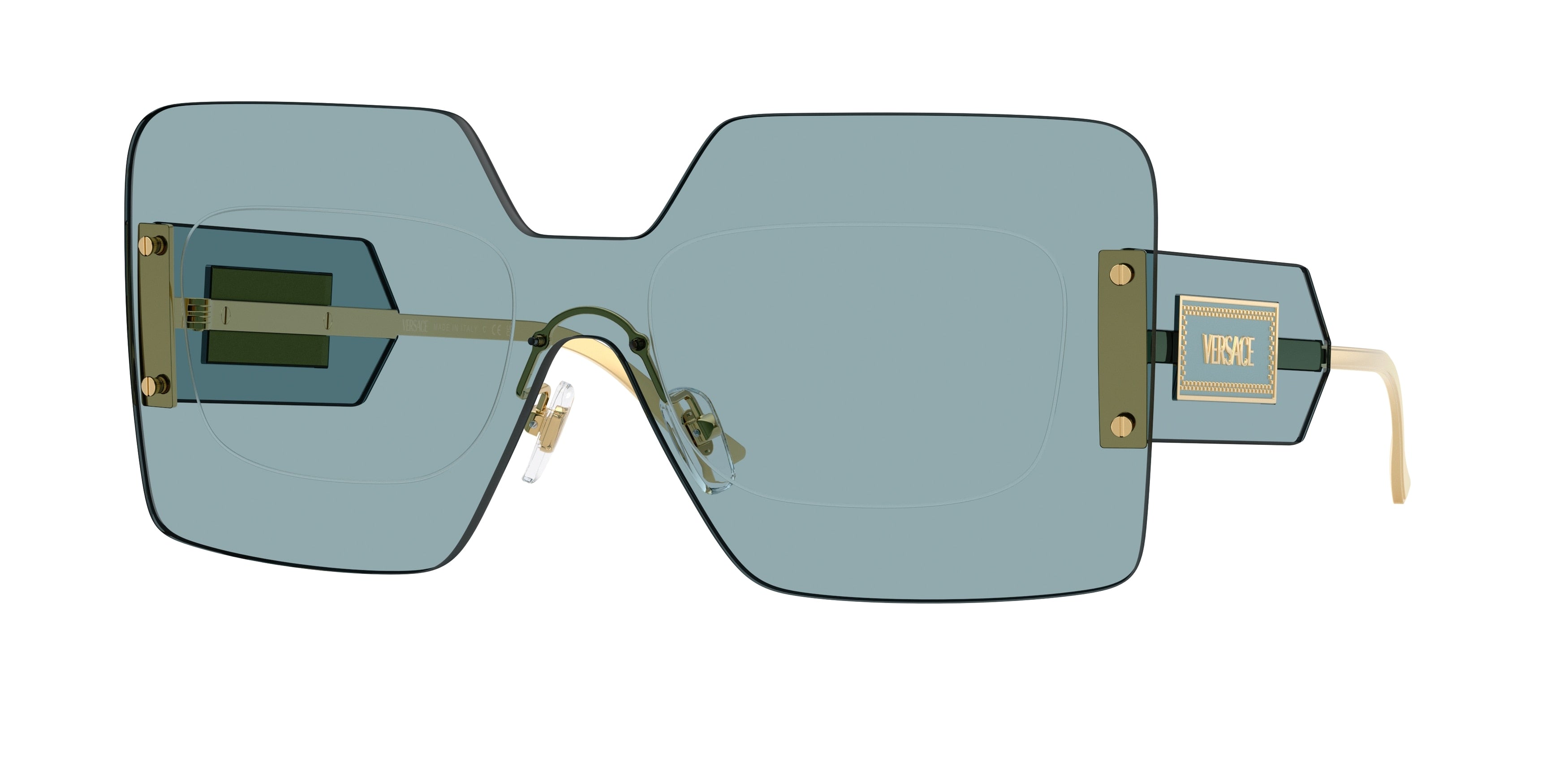 Versace VE2277 Square Sunglasses 100280-Blue 0-140-142 - Color Map Blue