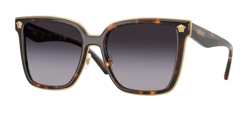 Versace VE2278D Butterfly Sunglasses 108/8G-Havana 58-150-19 - Color Map Tortoise