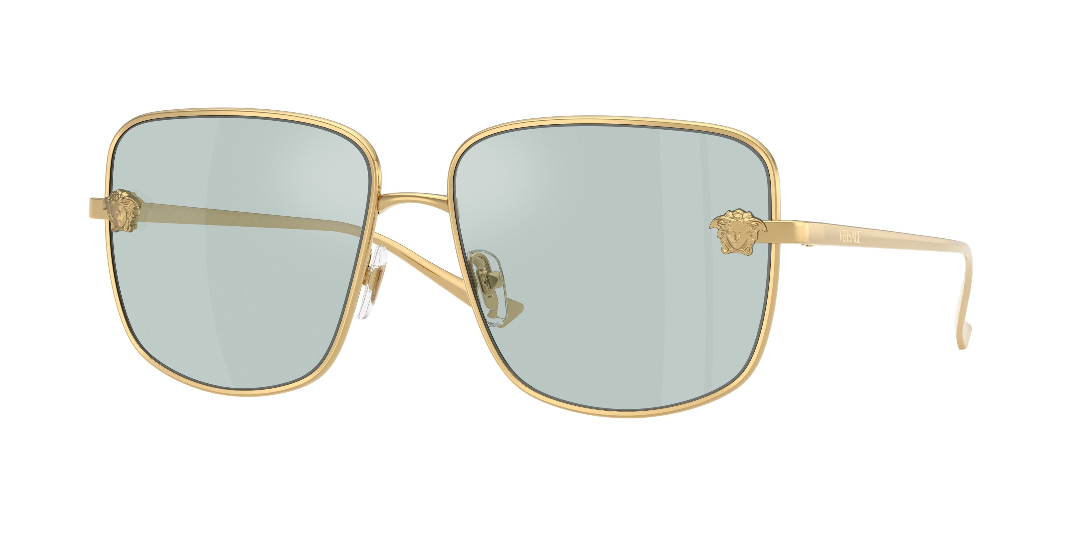 Versace VE2282 Square Sunglasses 10029C-Gold 59-140-15 - Color Map Gold