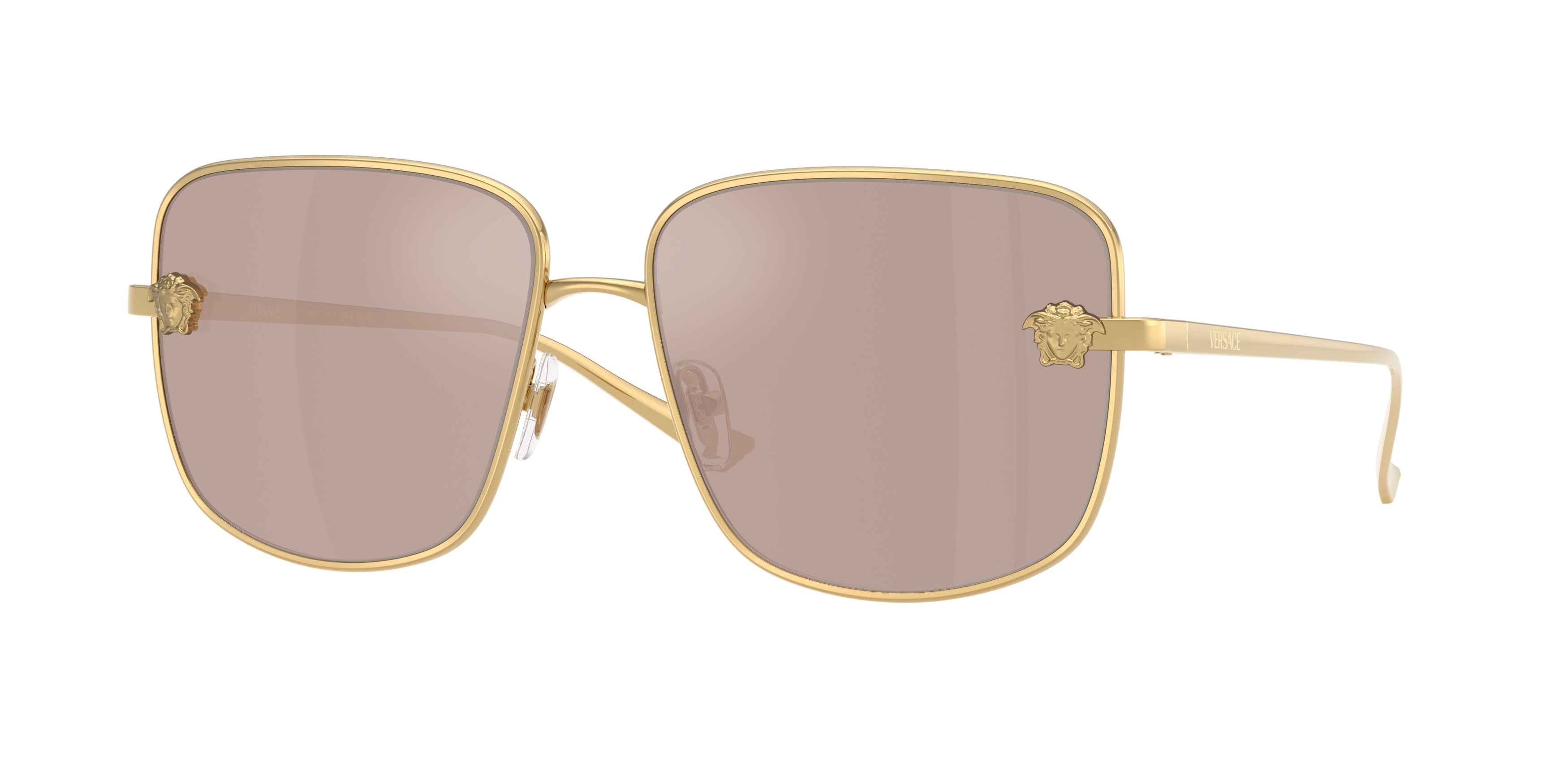 Versace VE2282 Square Sunglasses 1002/5-Gold 59-140-15 - Color Map Gold