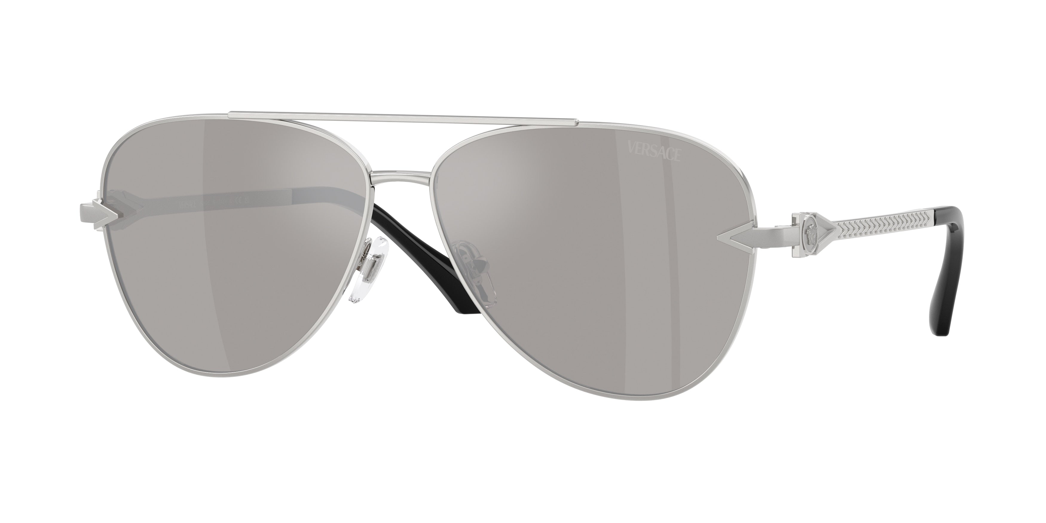 Versace VE2283 Pilot Sunglasses  10006G-Silver 61-140-13 - Color Map Silver