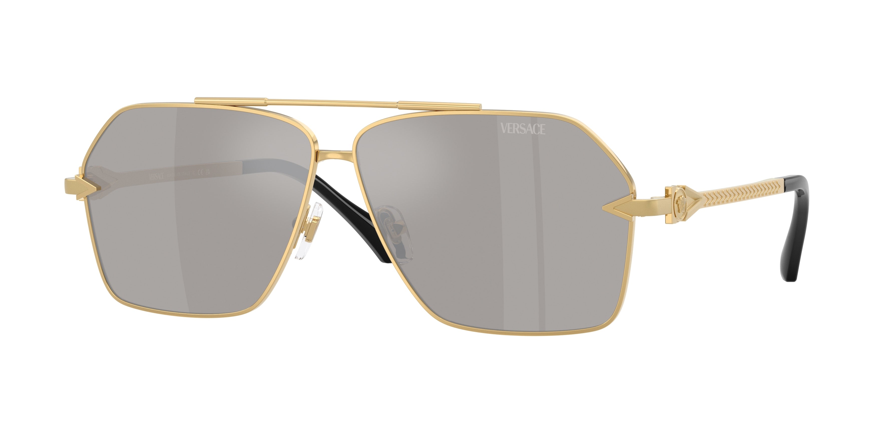 Versace VE2284 Square Sunglasses 10026G-Gold 63-140-10 - Color Map Gold