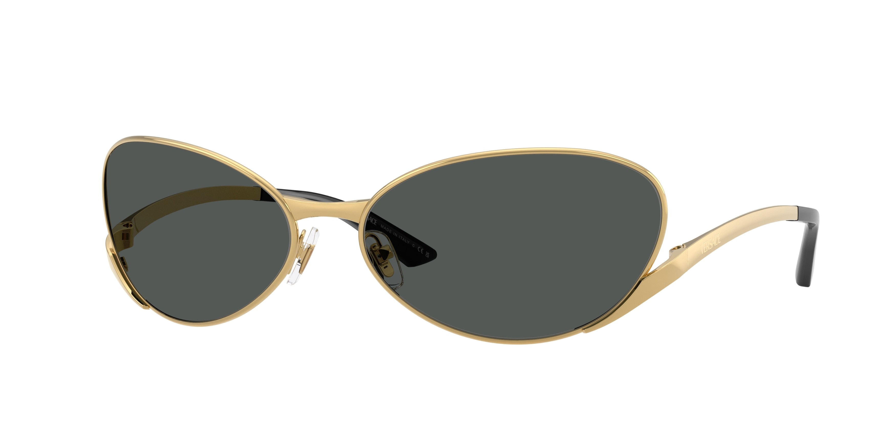 Versace VE2285 Oval Sunglasses  100287-Gold 64-135-16 - Color Map Gold