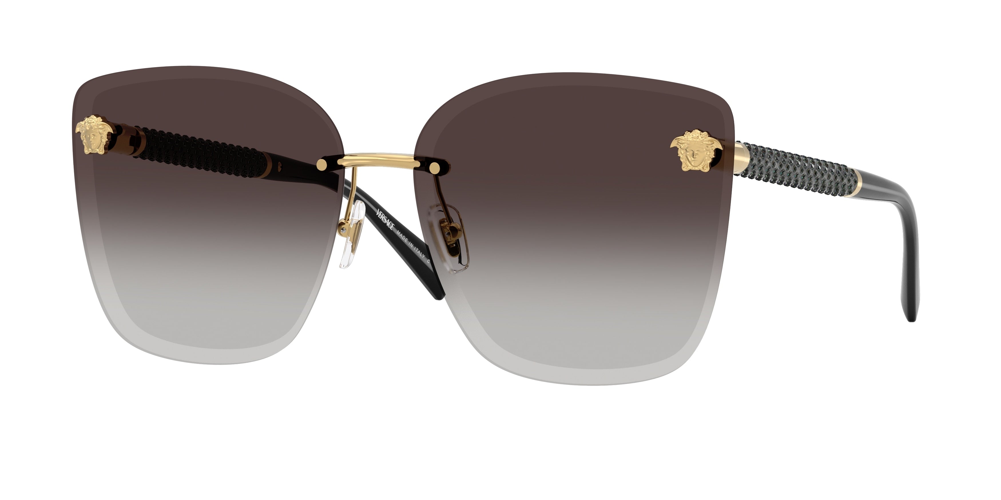 Versace VE2292B Cat Eye Sunglasses 10028G-Gold 64-140-15 - Color Map Gold
