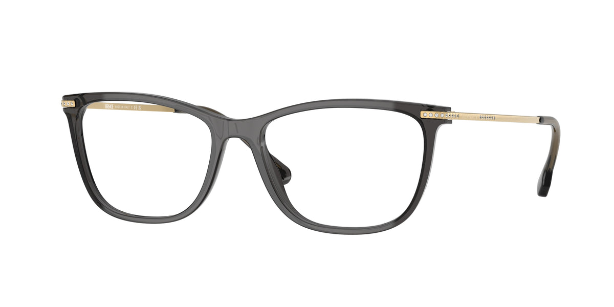 Versace VE3274B Pillow Eyeglasses 5483-Black Transparent 54-140-16 - Color Map Black