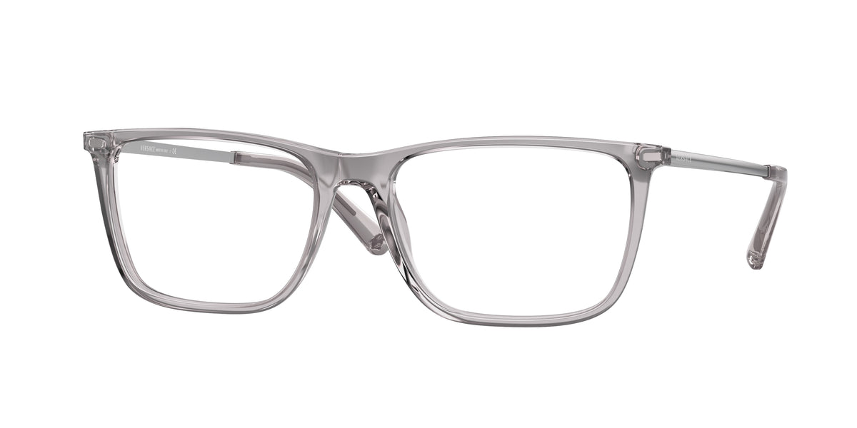 Versace VE3301 Pillow Eyeglasses 593-Transparent Grey 56-145-17 - Color Map Grey