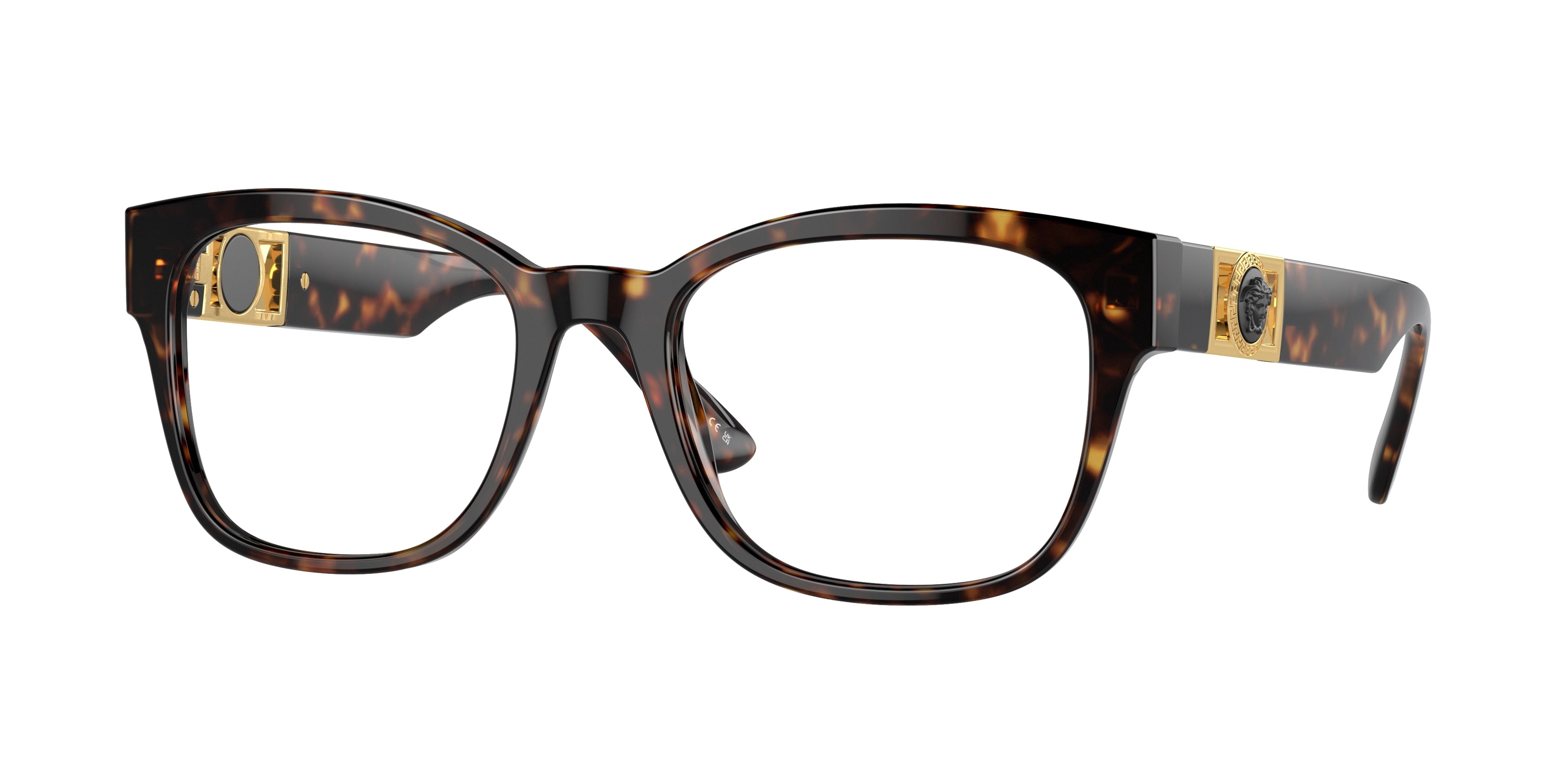 Versace VE3314 Pillow Eyeglasses 108-Havana 56-145-20 - Color Map Tortoise