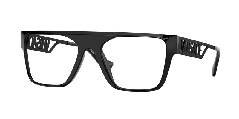 Versace VE3326U Rectangle Eyeglasses 5380-Black 55-145-19 - Color Map Black