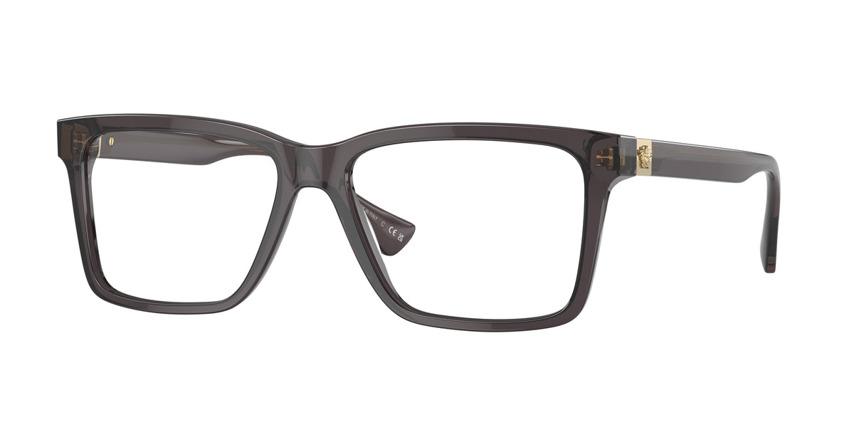 Versace VE3328 Rectangle Eyeglasses 5389-Transparent Grey 58-150-16 - Color Map Grey
