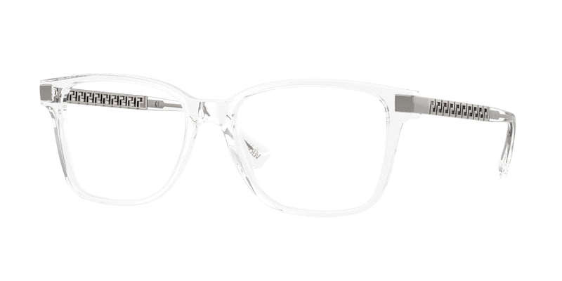 Versace VE3340U Pillow Eyeglasses 148-Crystal 57-145-17 - Color Map Transparent