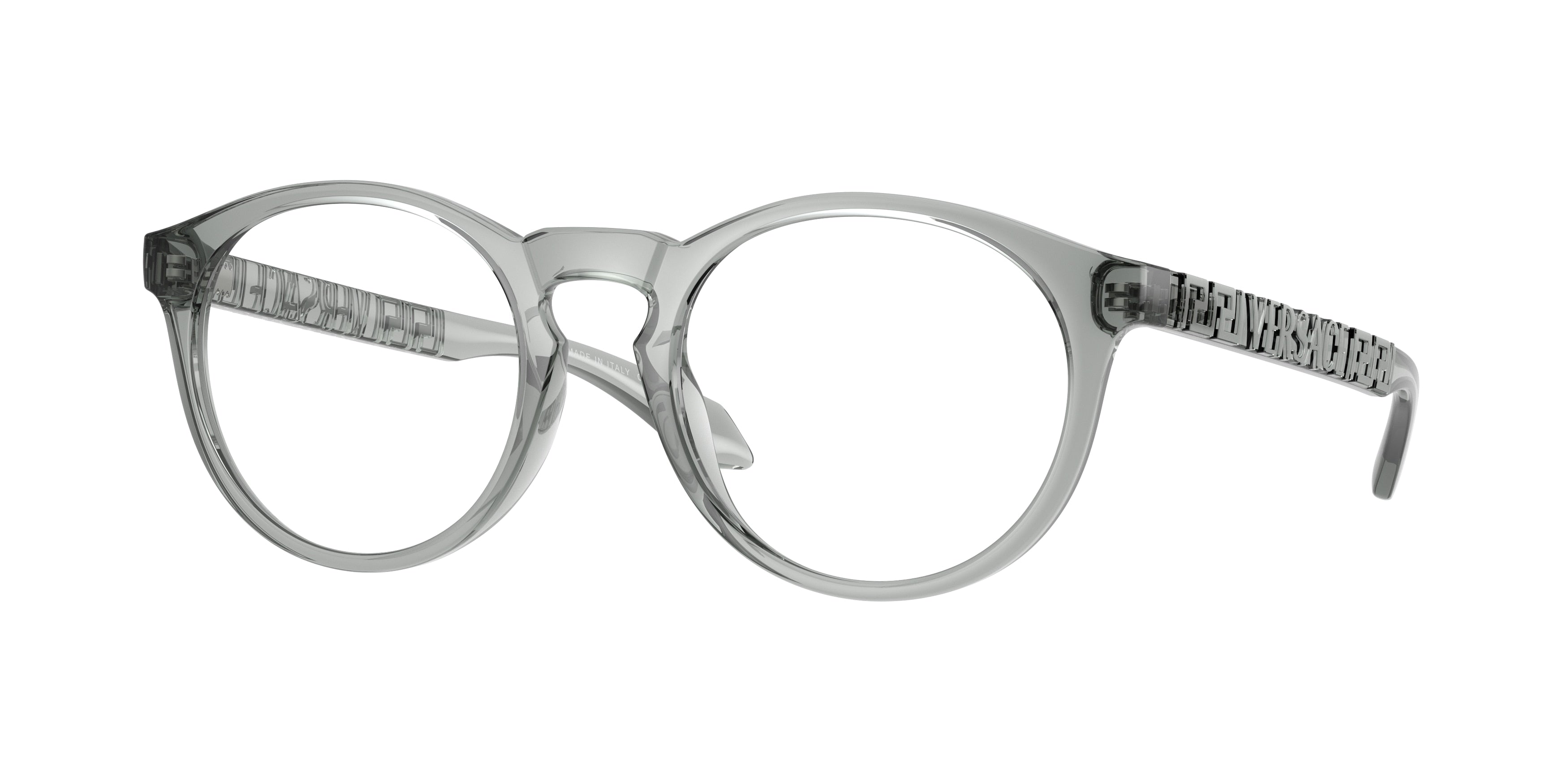 Versace VE3355U Phantos Eyeglasses 5453-Grey Transparent 51-140-20 - Color Map Grey