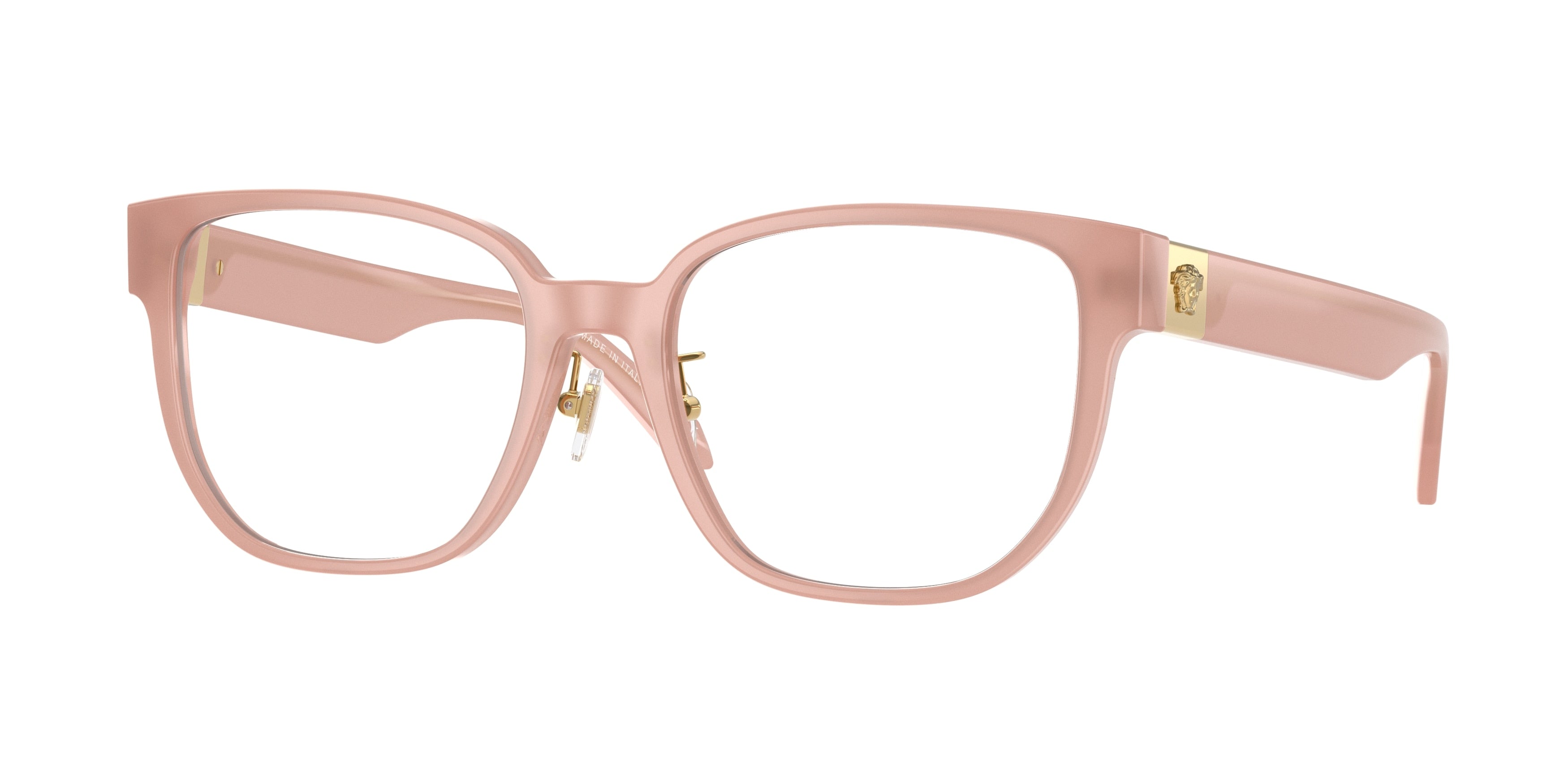 Versace VE3360D Square Eyeglasses 5394-Opal Pink 54-145-18 - Color Map Pink