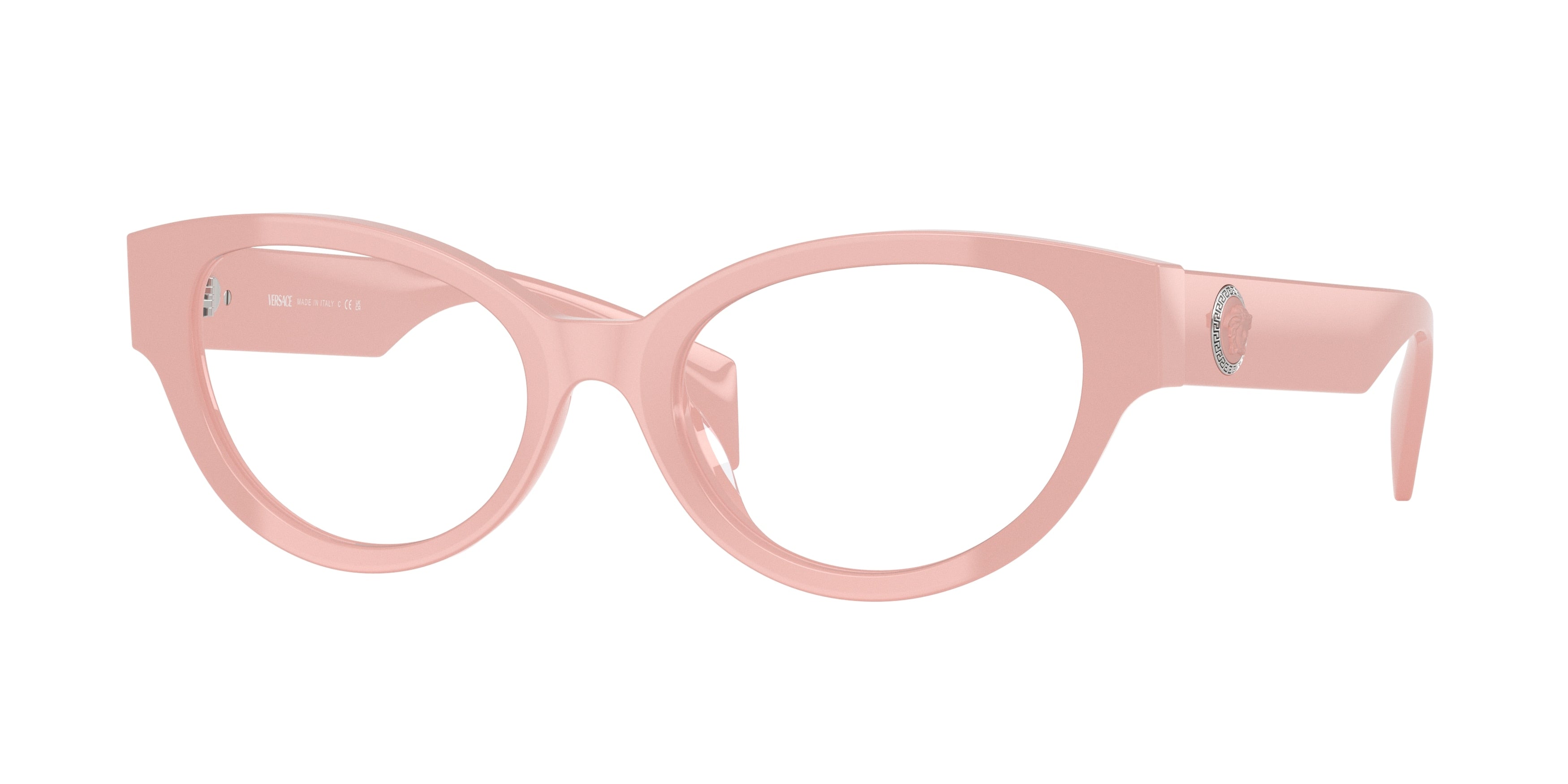 Versace VE3361U Cat Eye Eyeglasses 5488-Pink 53-140-19 - Color Map Pink
