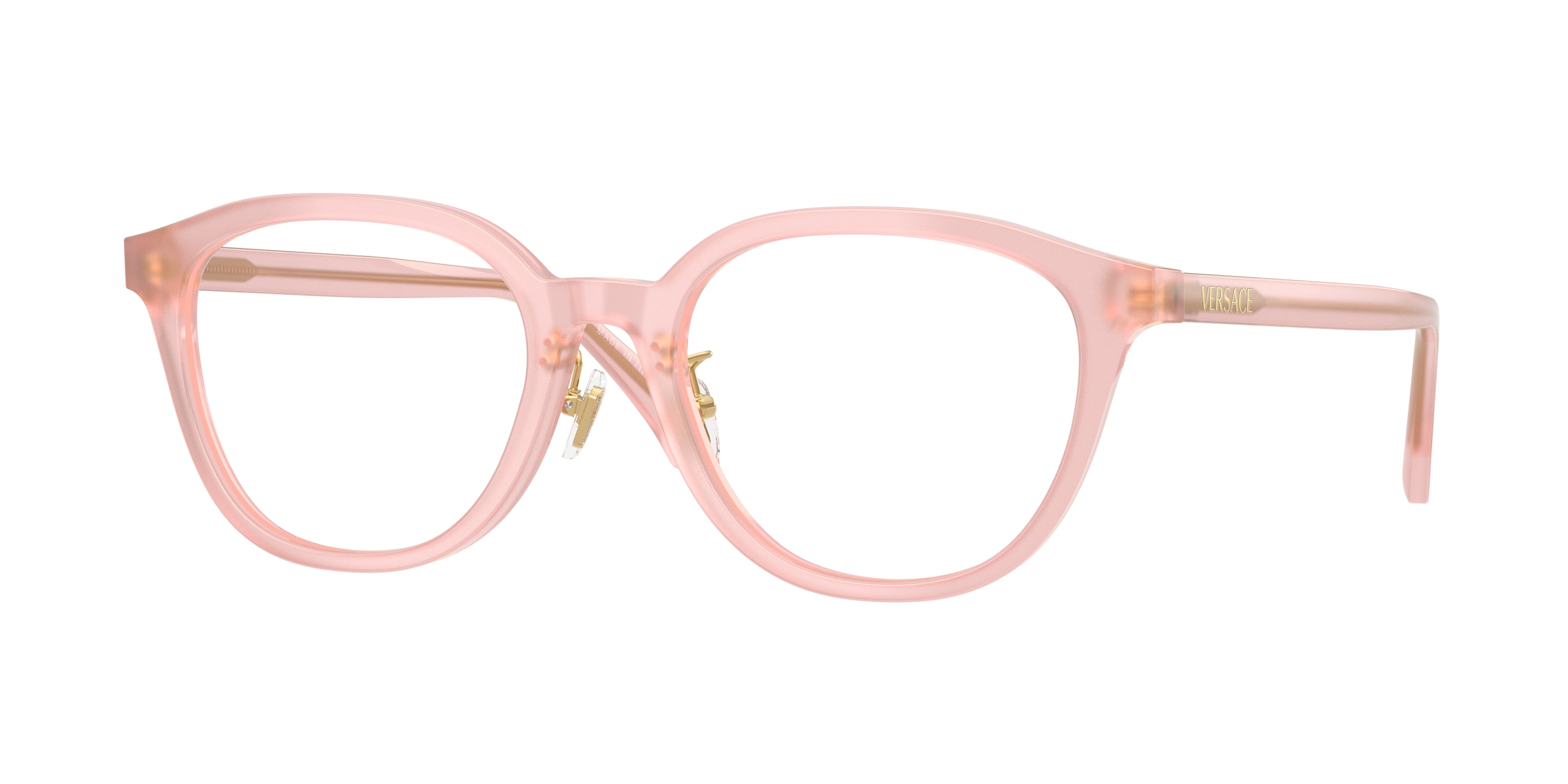 Versace VE3379D Phantos Eyeglasses 5525-Opal Pink 53-140-19 - Color Map Pink