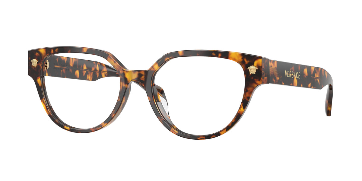 Versace VE3394D Cat Eye Eyeglasses 5514-Havana 53-140-17 - Color Map Tortoise