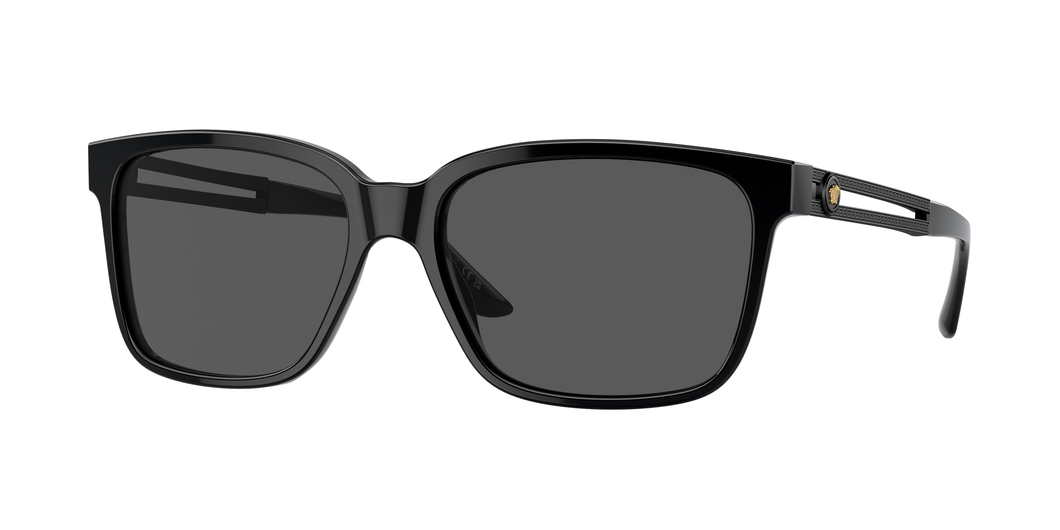 Versace VE4307 Square Sunglasses 533287-Black 58-145-17 - Color Map Black