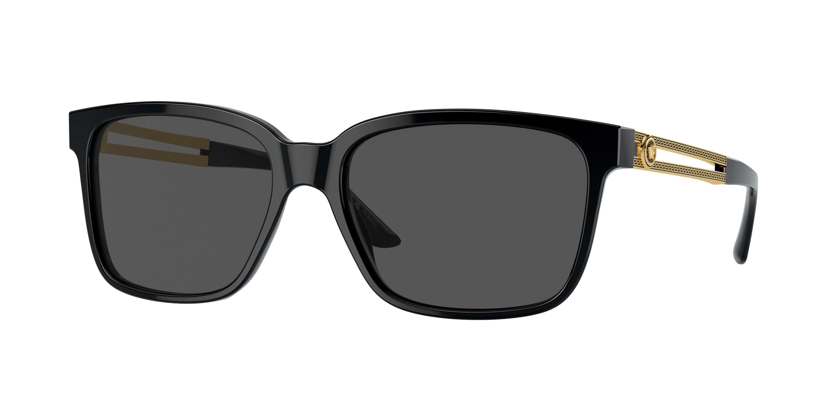 Versace VE4307 Square Sunglasses GB1/87-Black 58-145-17 - Color Map Black