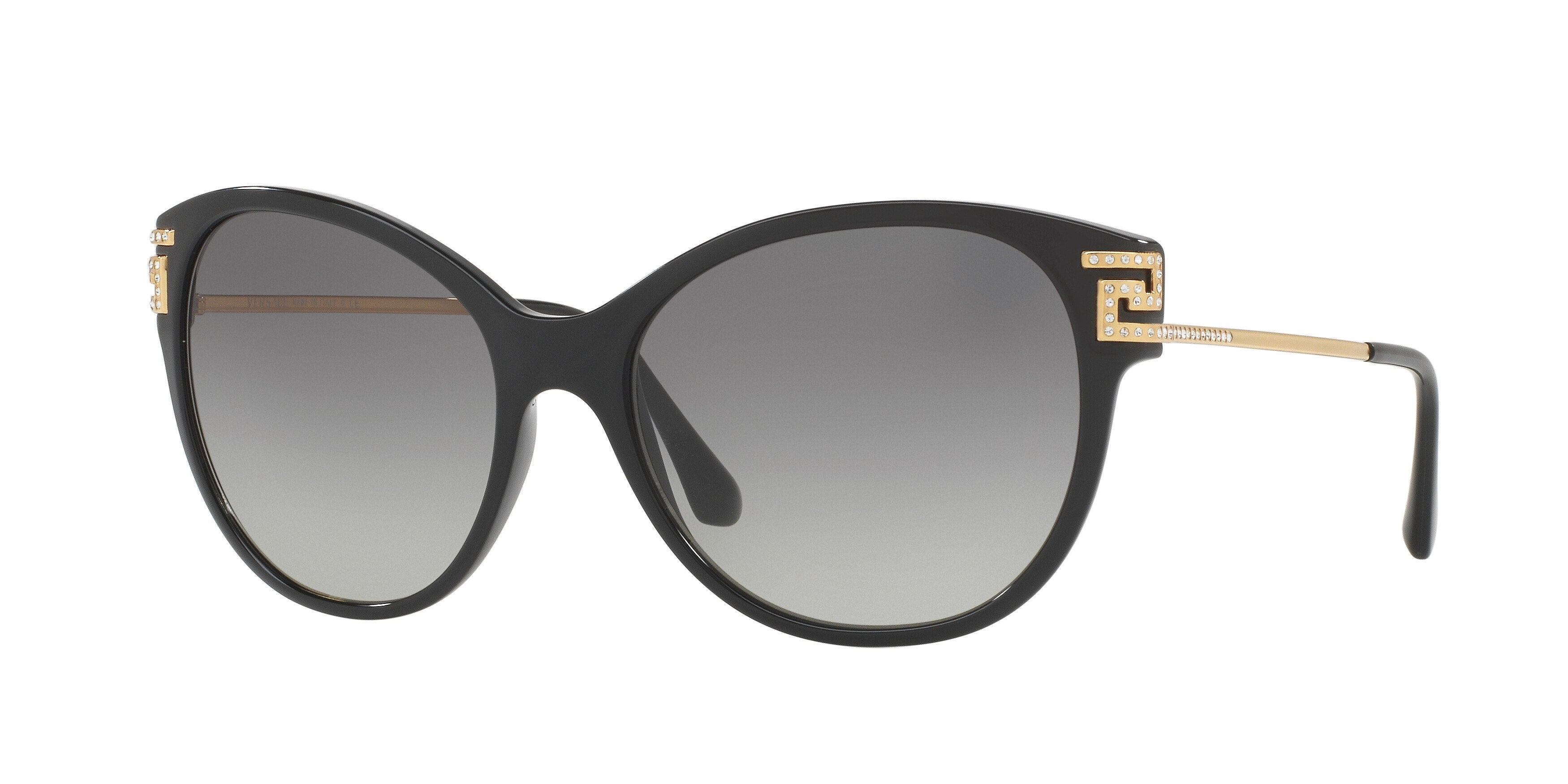 Versace VE4316B Cat Eye Sunglasses GB1/11-Black 57-140-17 - Color Map Black