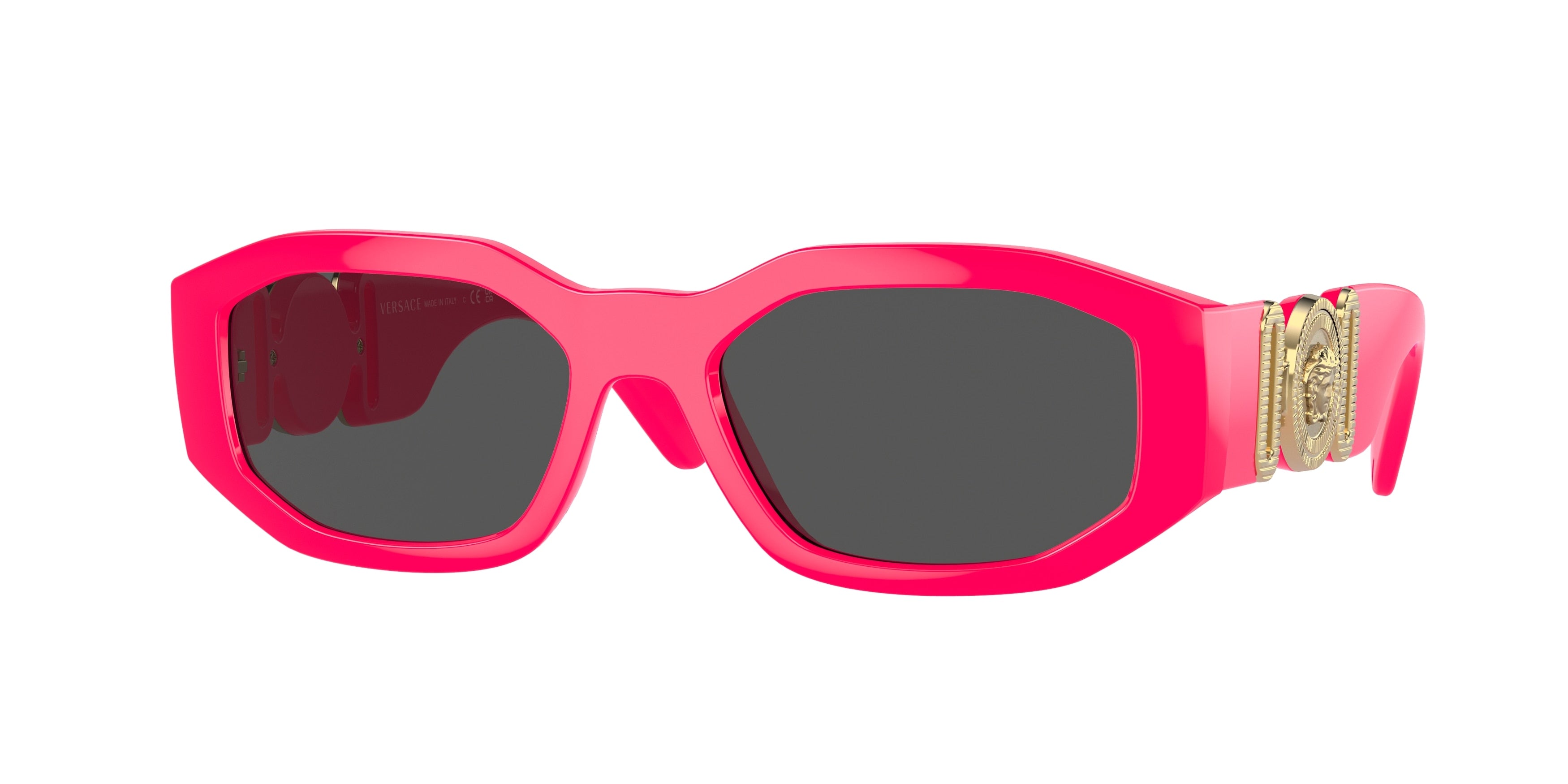Versace VE4361 Irregular Sunglasses 531887-Fuxia Fluo 53-140-18 - Color Map Pink