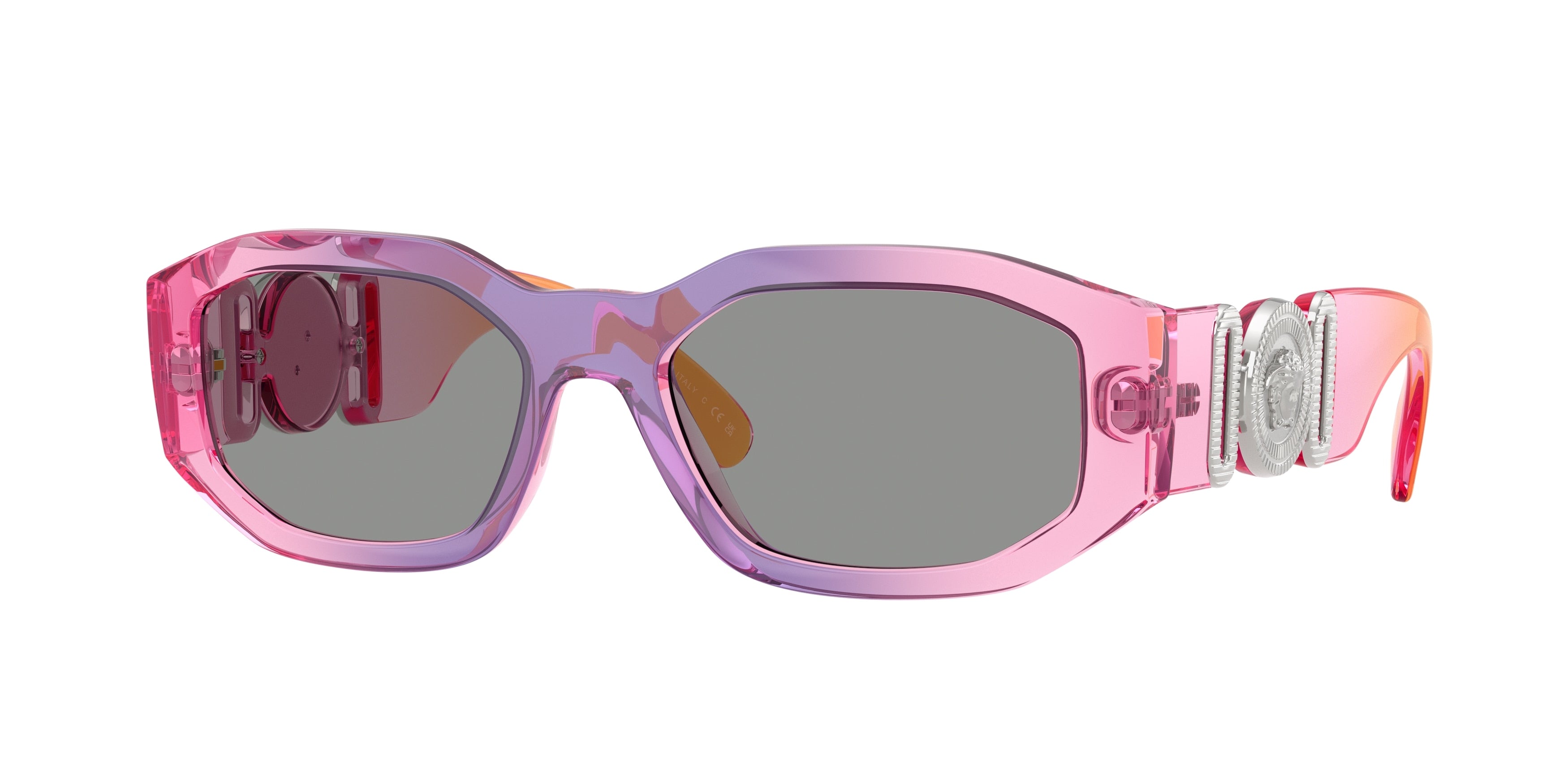 Versace VE4361 Irregular Sunglasses 5537/1-Gradient Pink/Violet/Orange 53-140-18 - Color Map Pink