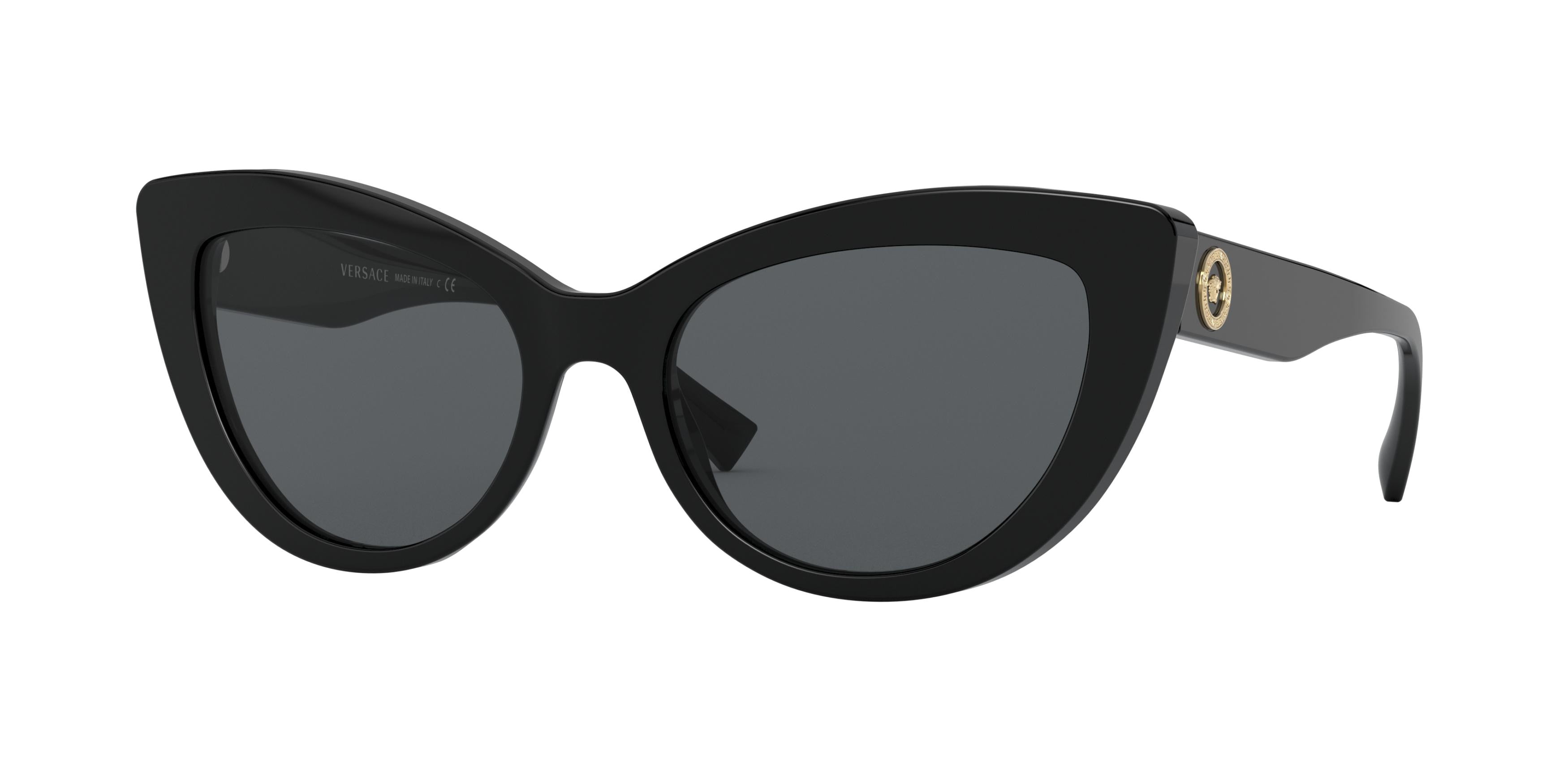 Versace VE4388 Butterfly Sunglasses GB1/87-Black 54-140-18 - Color Map Black
