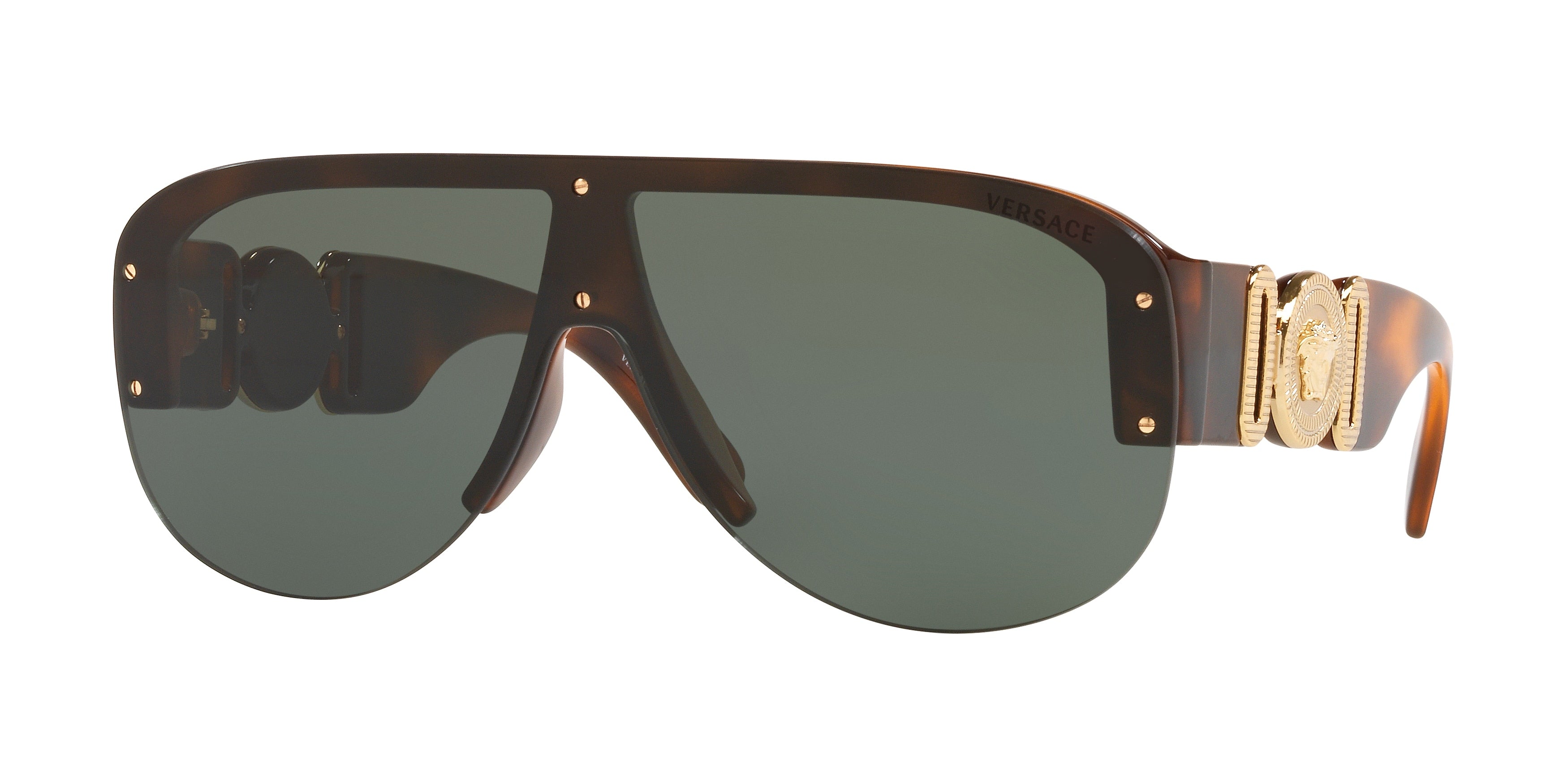 Versace VE4391 Irregular Sunglasses 531771-Havana 48-140-148 - Color Map Tortoise