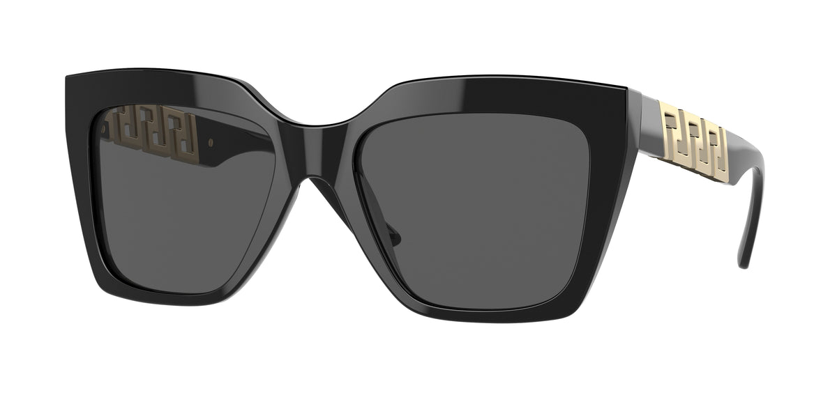 Versace VE4418 Square Sunglasses GB1/87-Black 56-145-19 - Color Map Black