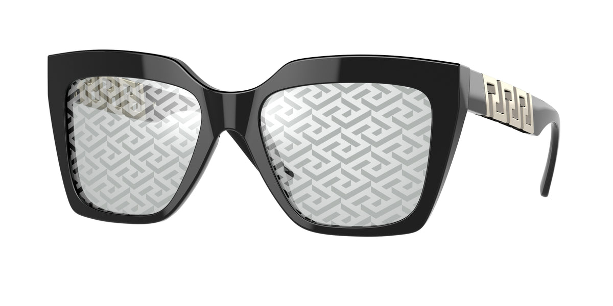 Versace VE4418 Square Sunglasses GB1/AL-Black 56-145-19 - Color Map Black
