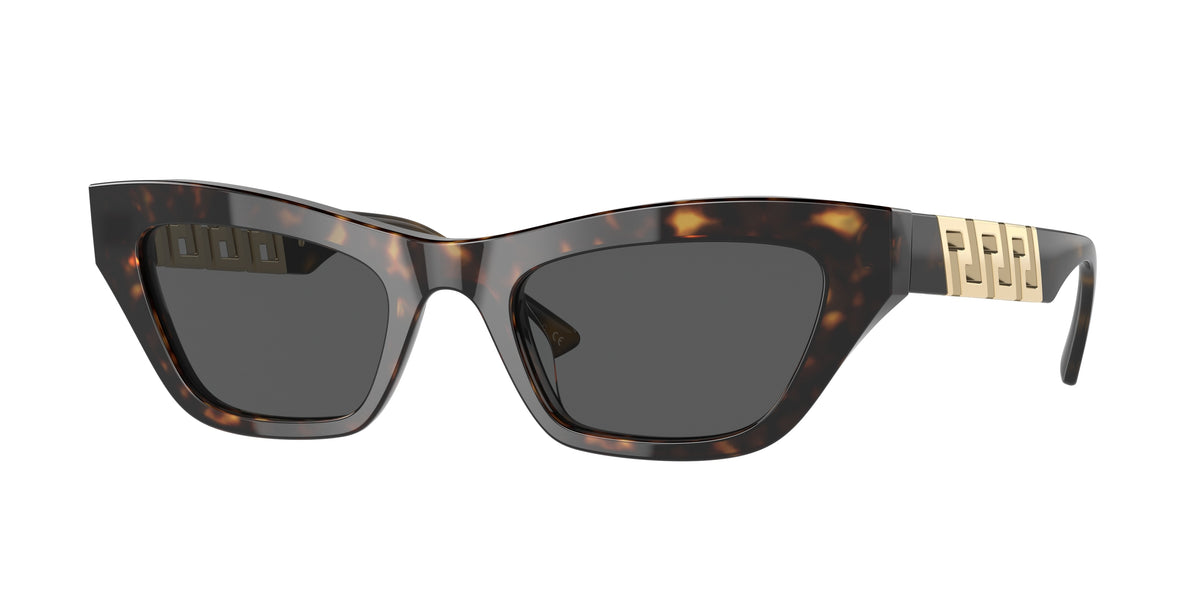 Versace VE4419 Cat Eye Sunglasses 108/87-Havana 52-145-21 - Color Map Tortoise