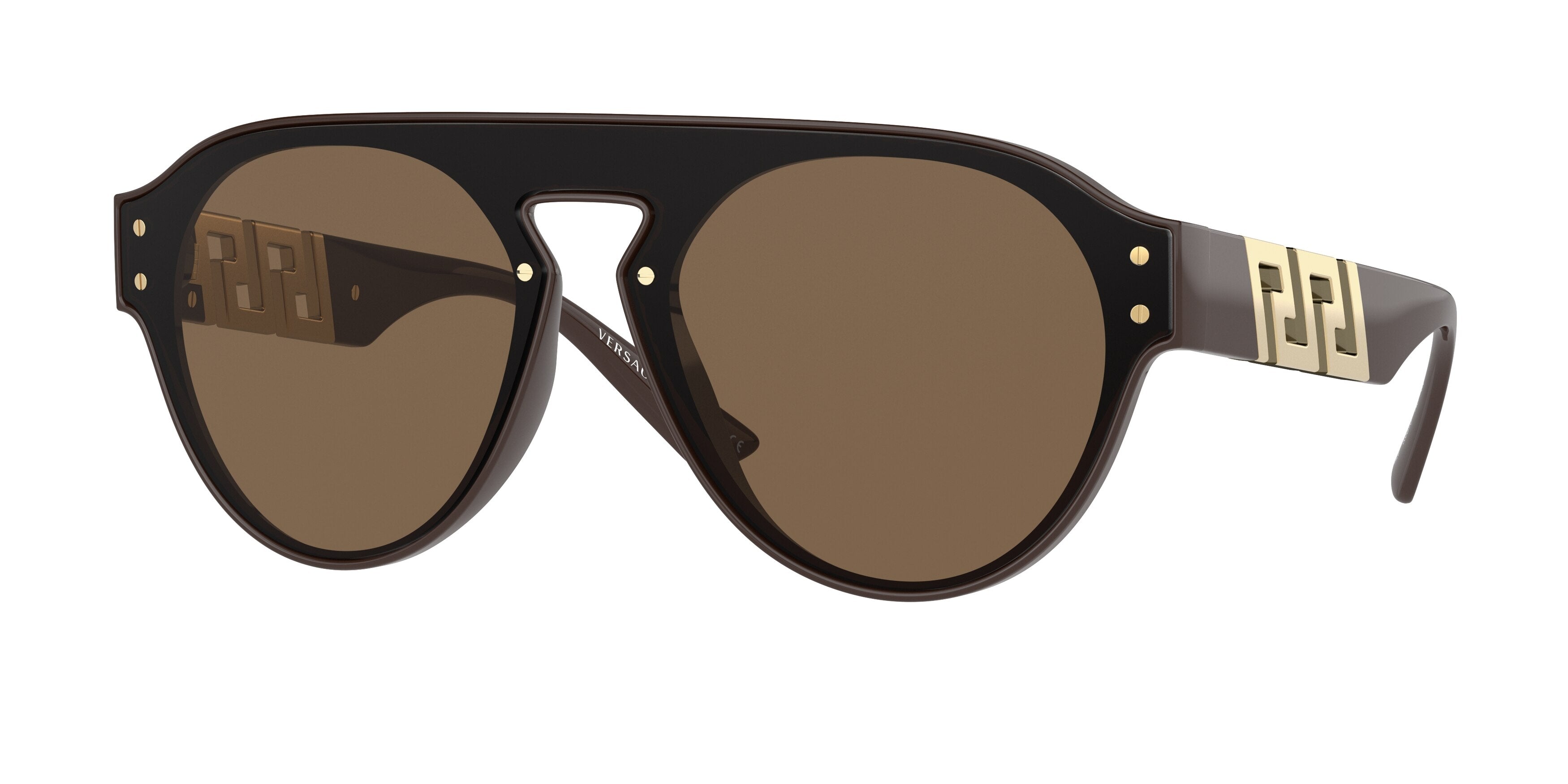 Versace VE4420 Phantos Sunglasses  535673-Brown 0-145-144 - Color Map Brown