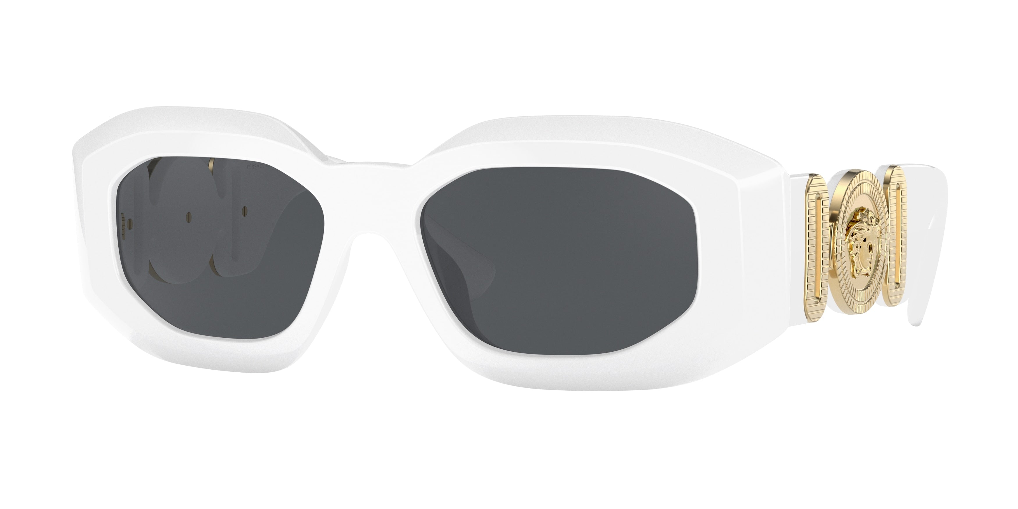 Versace VE4425U Irregular Sunglasses 314/87-White 54-145-18 - Color Map White