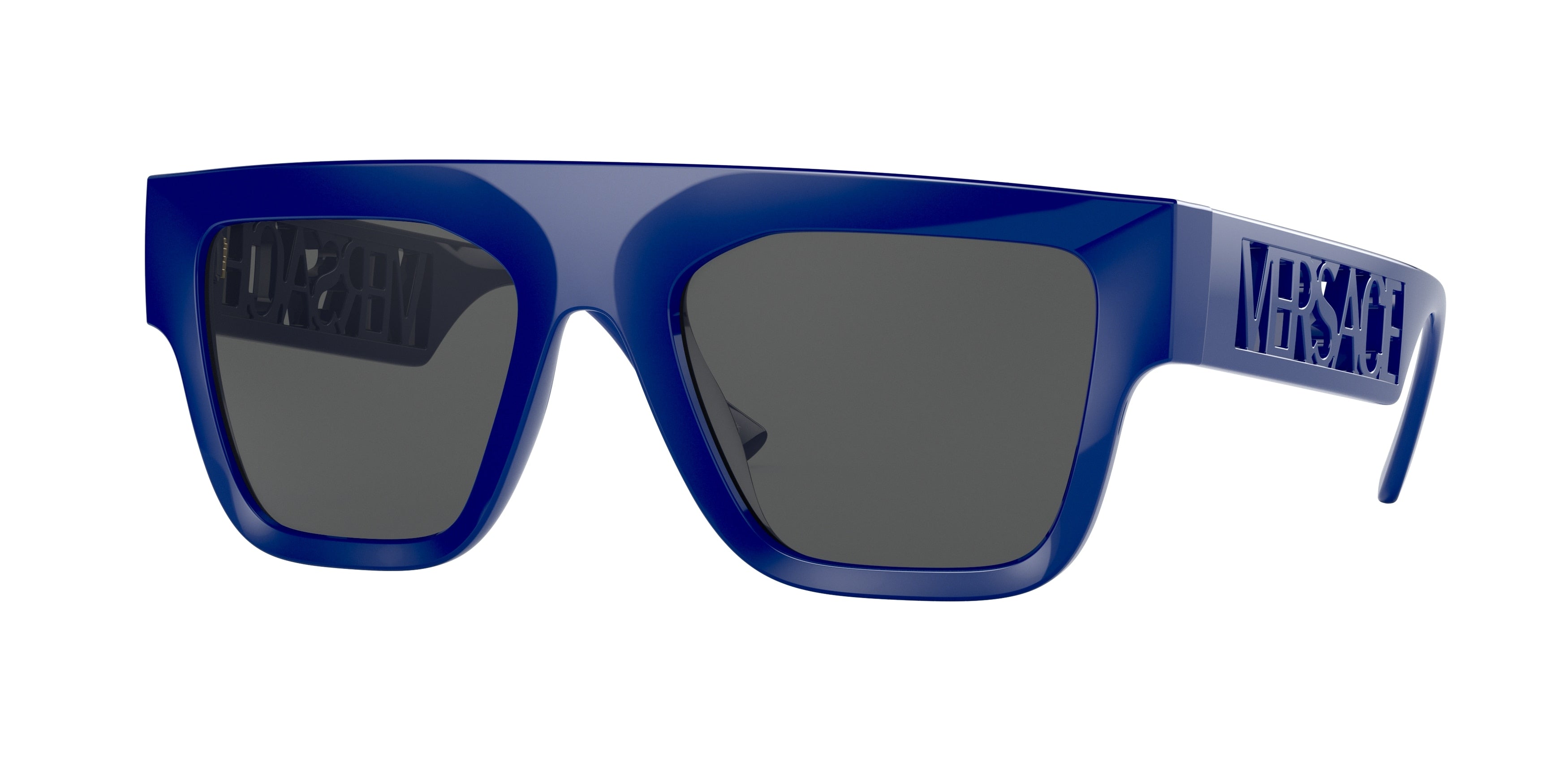 Versace VE4430U Rectangle Sunglasses 529487-Bluette 53-140-20 - Color Map Blue
